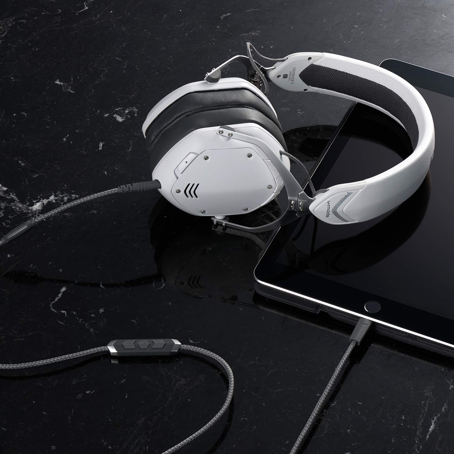 V-MODA Speakeasy DAC/AMP 3-Button Lightning Cable for iPhone - Hi-Fi Audio Adapter with Volume Control (Grey) - Perfect for Music Lovers, DJs & Audiophiles on the Go