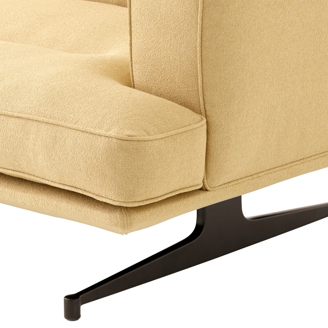Comfortable Inland AV41 Corner Sofa - Modern L-Shaped Sectional Couch for Living Room, Family Room, or Home Theater
