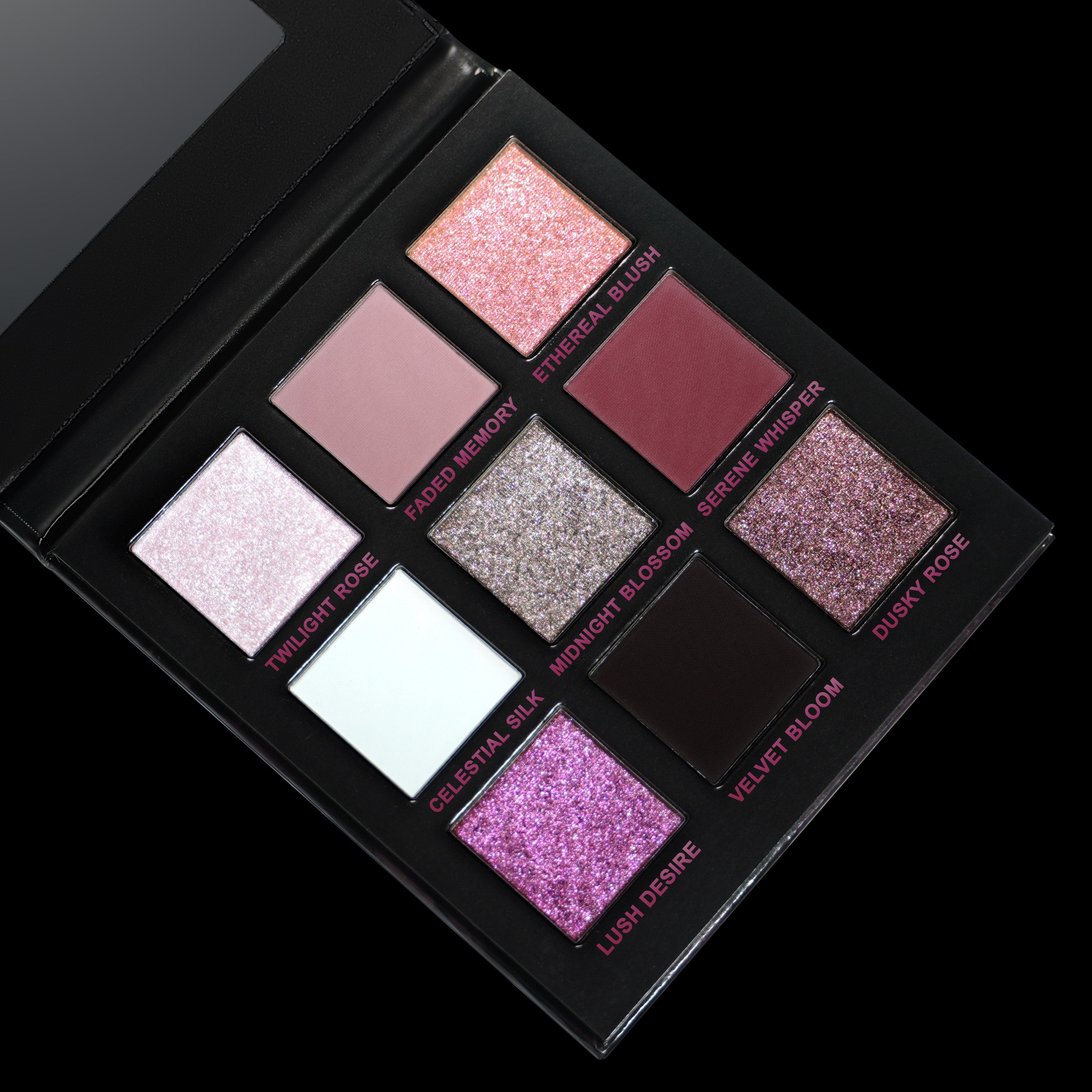 Shadowed Petal Eyeshadow Palette - 12 Matte & Shimmer Shades, Vegan & Cruelty-Free Makeup for Everyday & Evening Looks | Perfect for Professional Makeup Artists & Beauty Enthusiasts