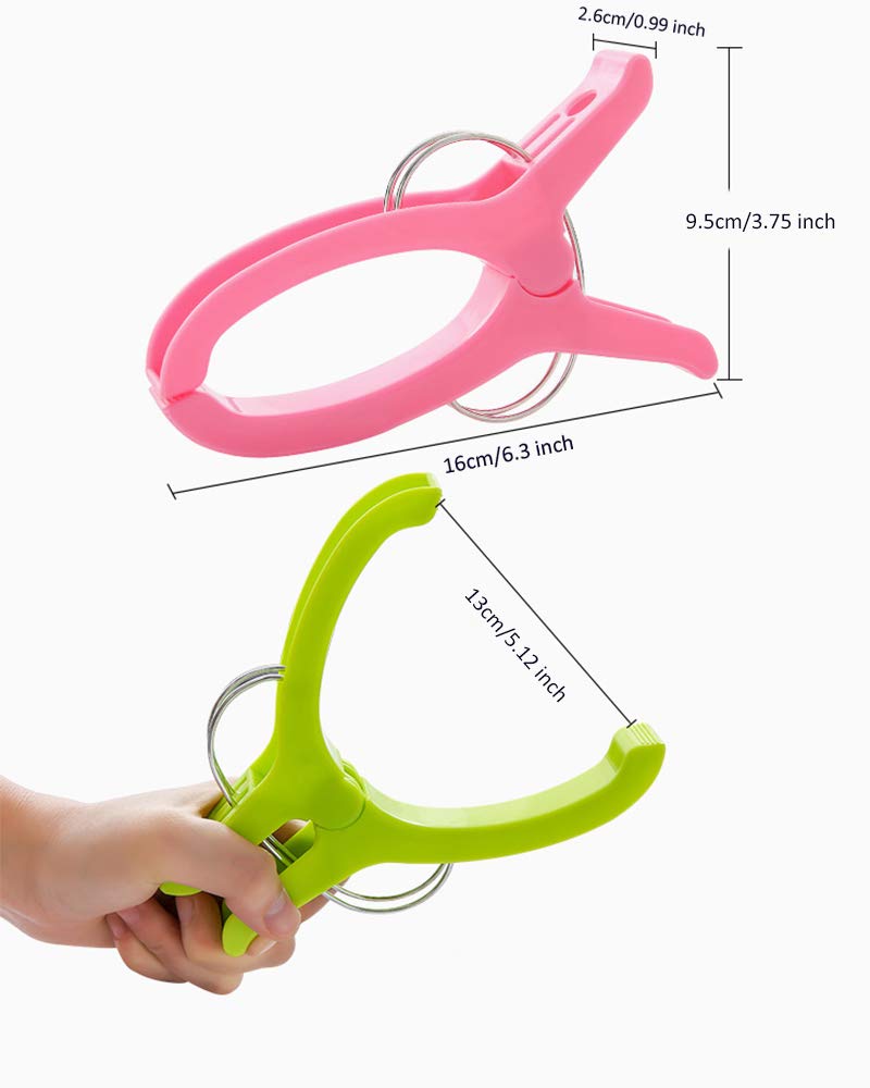 Large Beach Towel Clips for Pool Chairs - Heavy Duty Plastic Clamp for Securing Towels on Cruise, Lounge & Outdoor Furniture - Perfect for Beach, Poolside & Vacation Use
