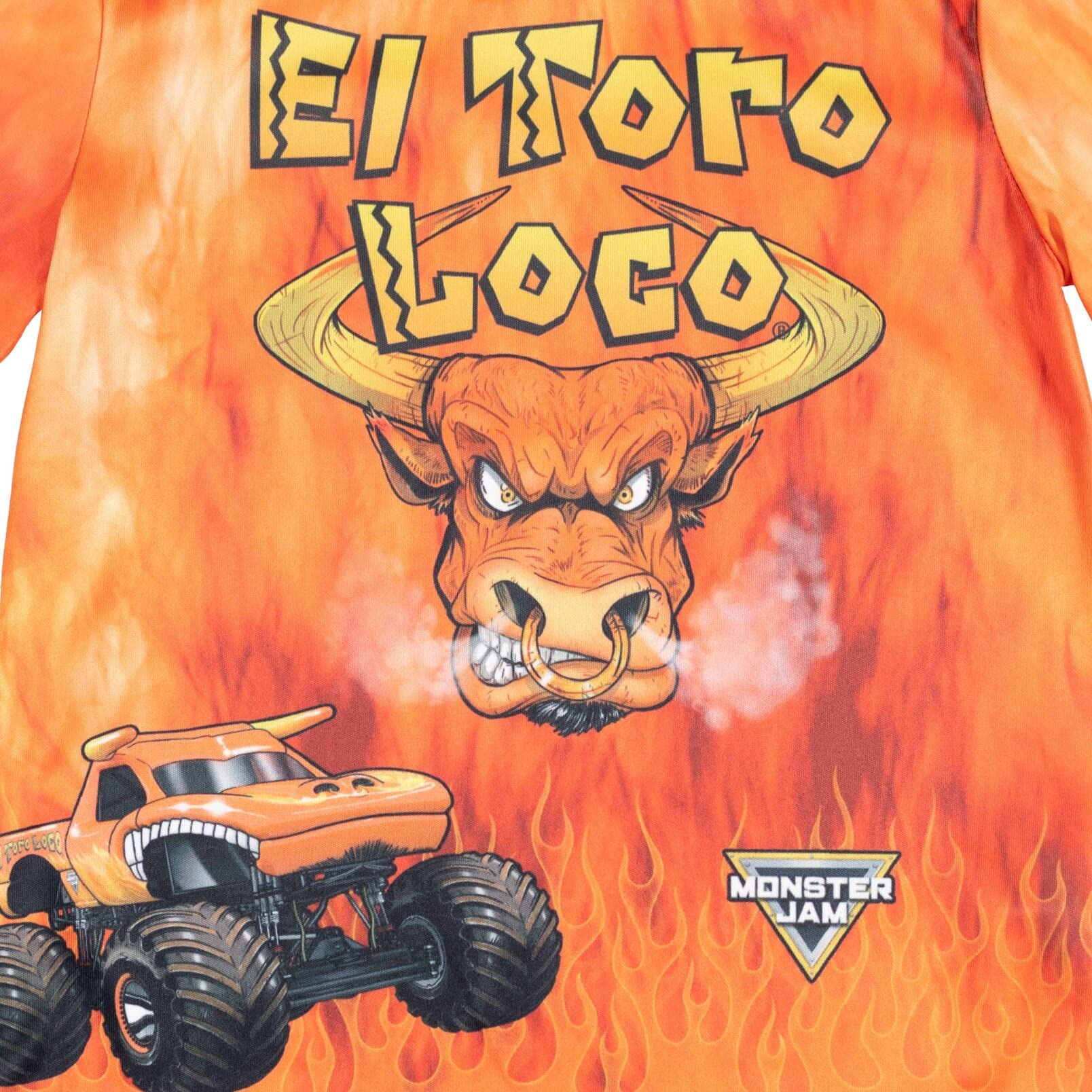 Monster Jam 3 Pack Boys T-Shirts Set - Grave Digger, El Toro Loco & Megalodon Designs (Toddler to Big Kid Sizes) - Perfect for Birthday Gifts, School Wear and Monster Truck Shows