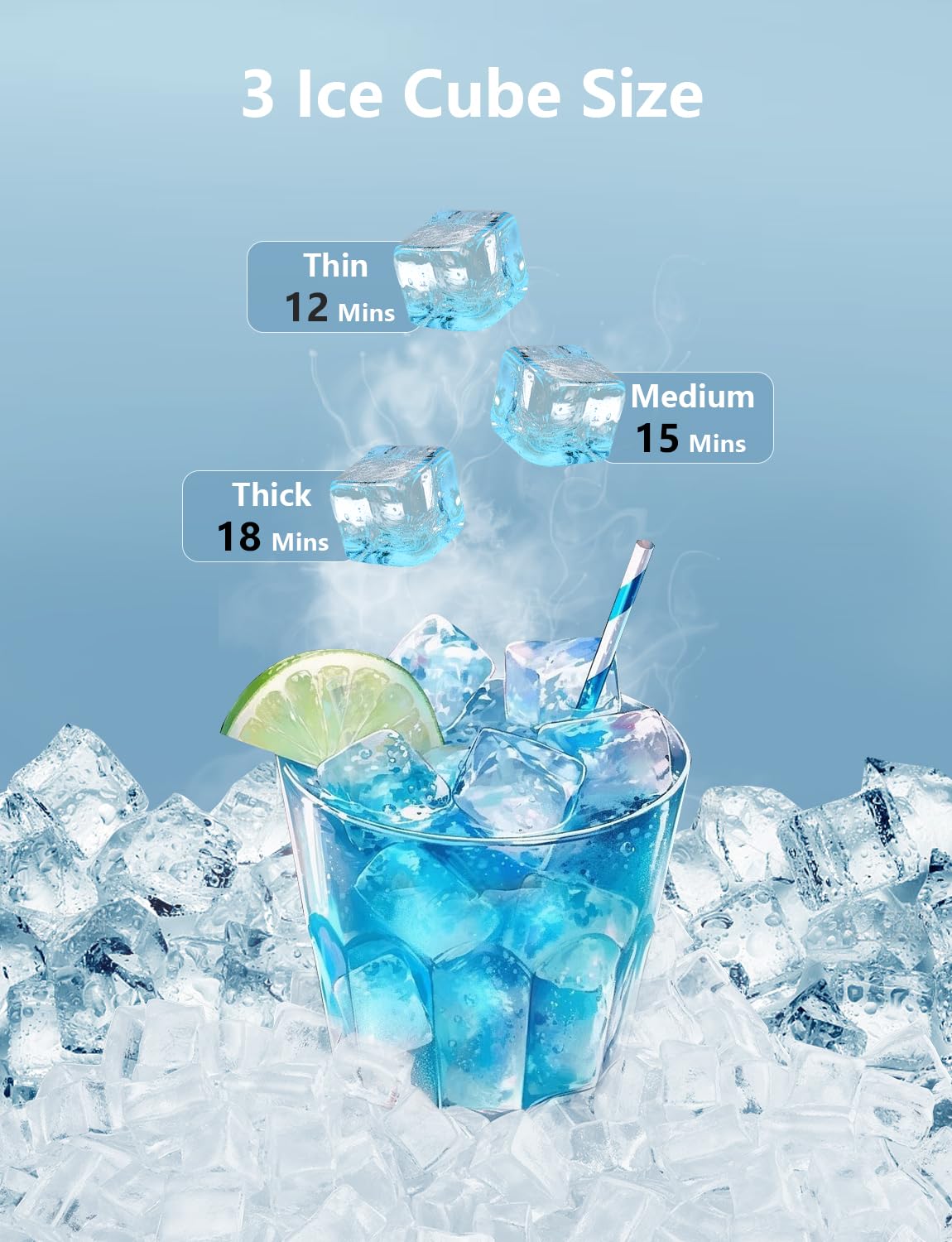 Coolski 200LBS/24H Commercial Under Counter Ice Maker with 35LBS Storage - Stainless Steel Freestanding Ice Machine for Restaurants, Bars, Offices & Home Use | Perfect for Parties, Outdoor Events & Daily Hospitality Needs