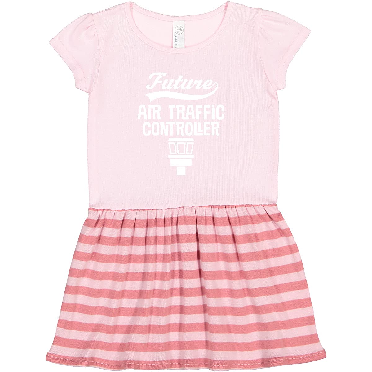 Inktastic Future Air Traffic Controller Toddler Dress - Cute & Comfortable Airplane Themed Outfit for Baby Girls & Boys - Perfect for Playdates, Birthday Parties & Aviation Enthusiast Families