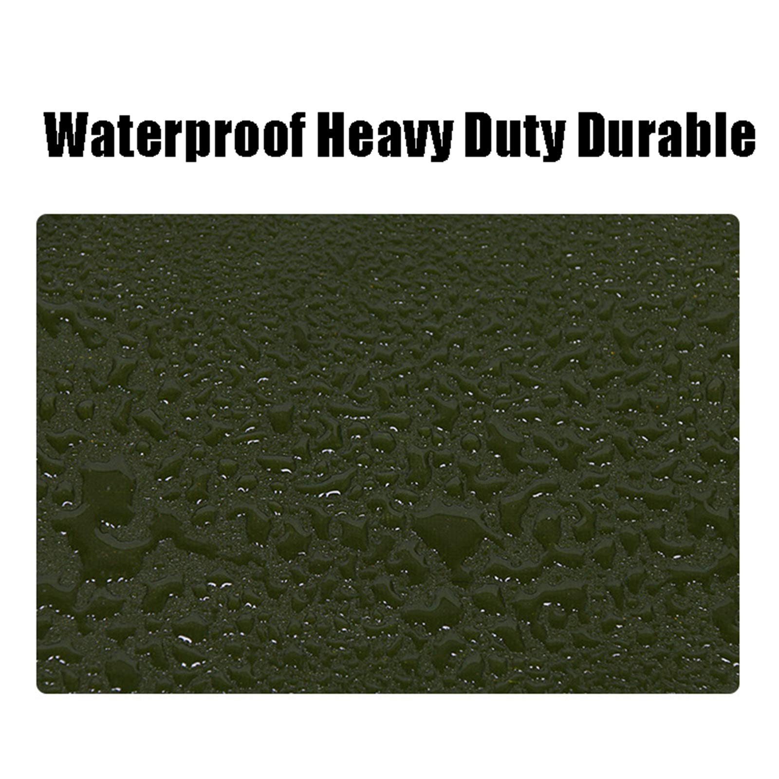 Heavy Duty Waterproof Canvas Tarp 7x20ft - Truck Cover with Aluminum Grommets, Thick Durable Tarpaulin for Roof, Outdoor, Patio, Camping & Construction Use