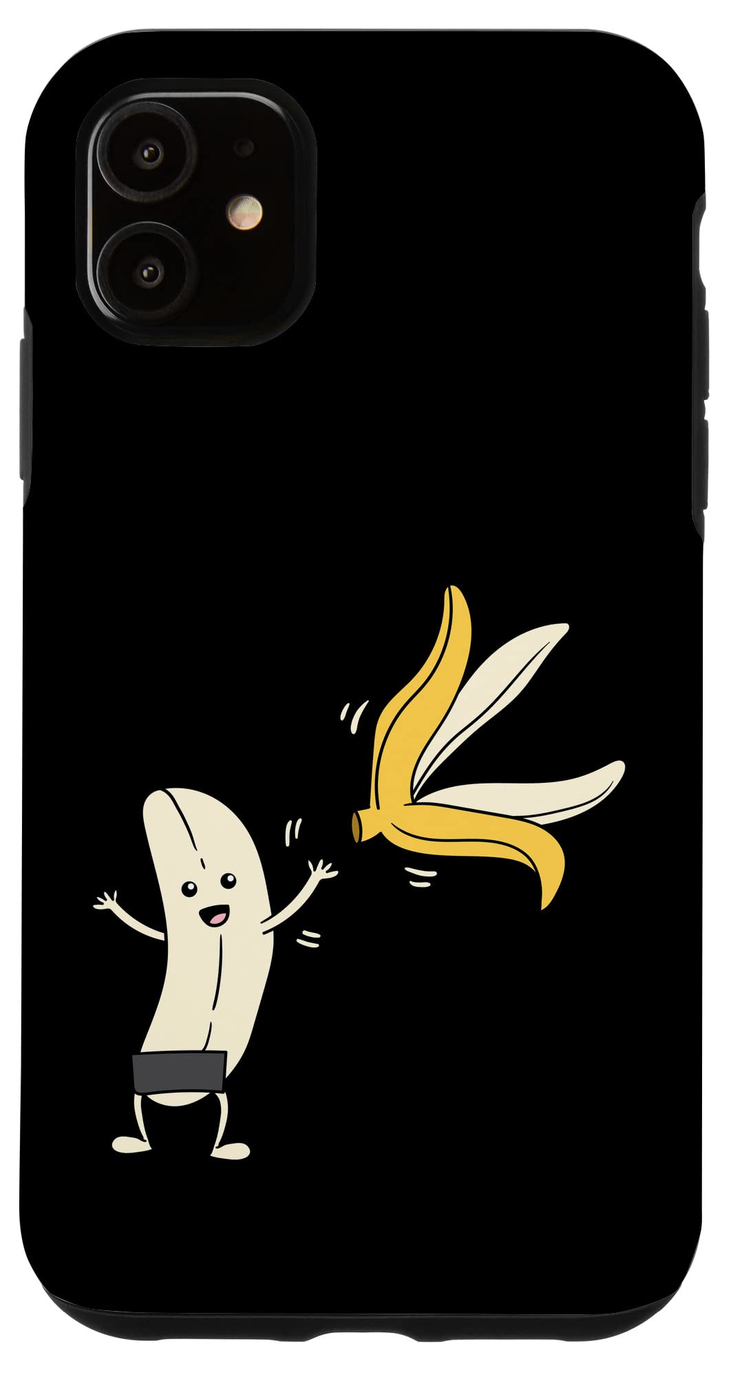 Funny Vegan iPhone 11 Case - Eco-Friendly Plant Based Banana Design - Perfect for Vegetarians & Eco-Conscious Users - Great for Daily Use, Gifts & Environmental Awareness