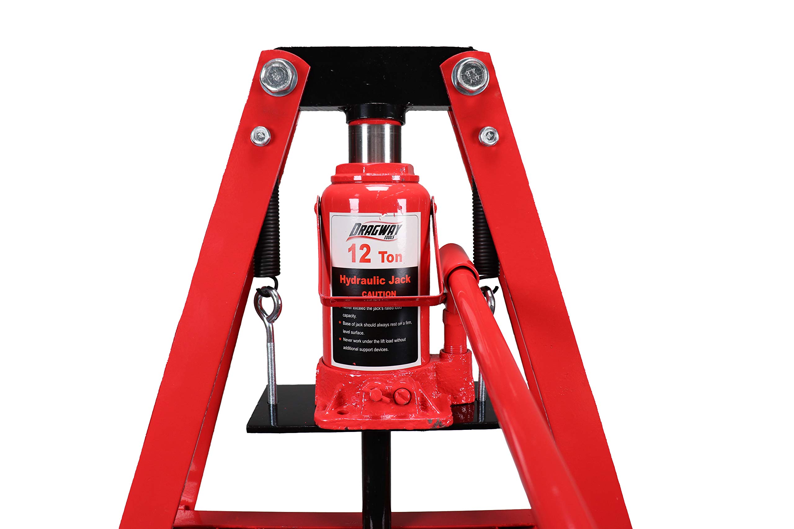 12-Ton Benchtop Hydraulic A-Frame Shop Press with Press Plates - Heavy Duty Metal Bending, Bearing Removal & Auto Repair Tool for Home Garage & Workshop Use