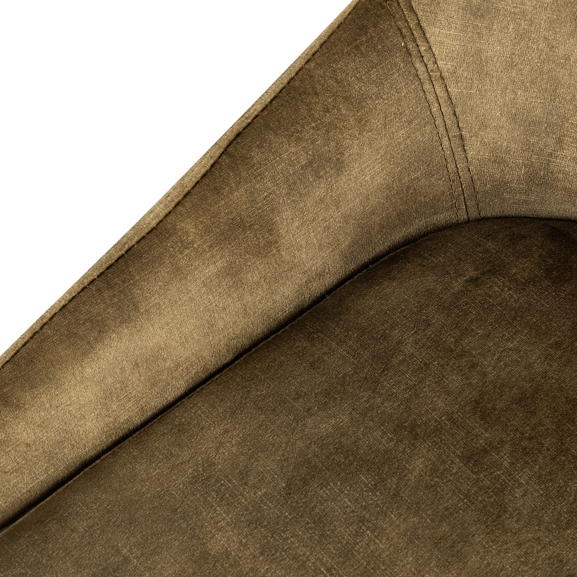 LEEJAY Olive Green Velvet Upholstered Dining Chairs Set of 6 - Mid-Century Modern High Back Kitchen Chairs with Metal Legs for Dining Room, Living Room & Office | Comfortable Seating for Family Meals, Entertaining Guests & Home Decor
