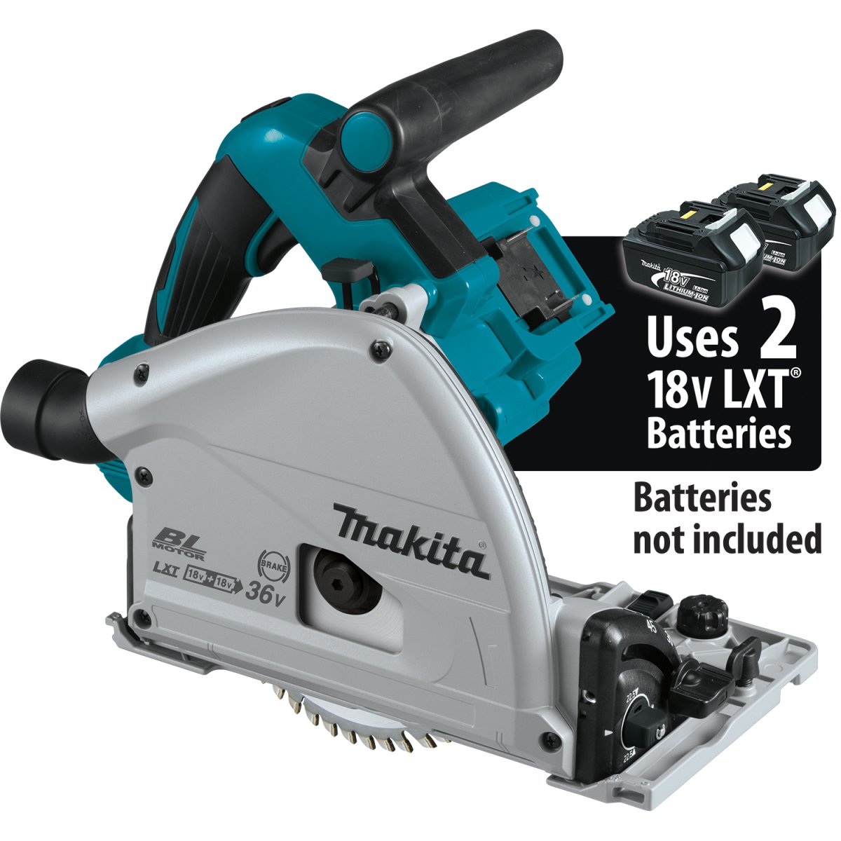 36V (18V X2) LXT® Brushless Cordless 6-1/2 Inch Plunge Circular Saw with AWS® - Perfect for Woodworking, Framing, and DIY Home Improvement Projects