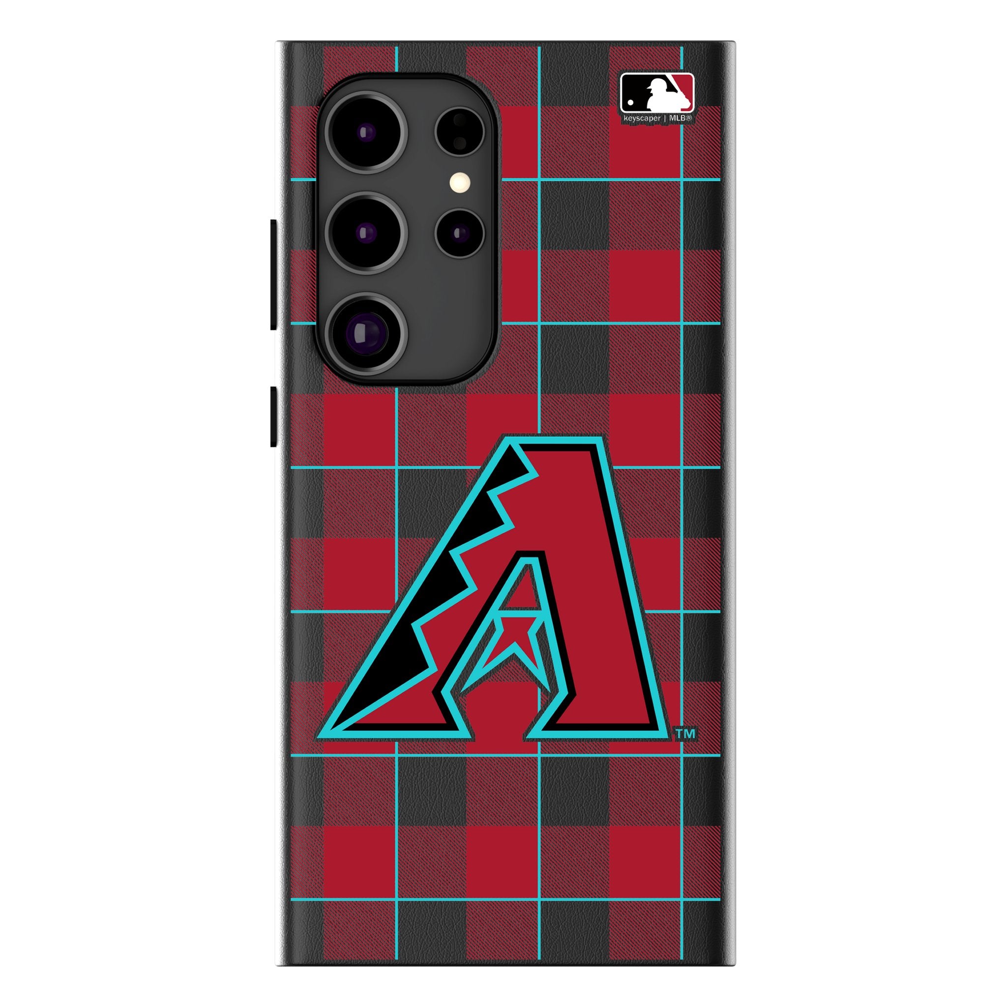 Arizona Diamondbacks Plaid MagSafe Compatible Phone Case for Samsung Galaxy S21/S22/S23 - Perfect for Game Day & Everyday Use