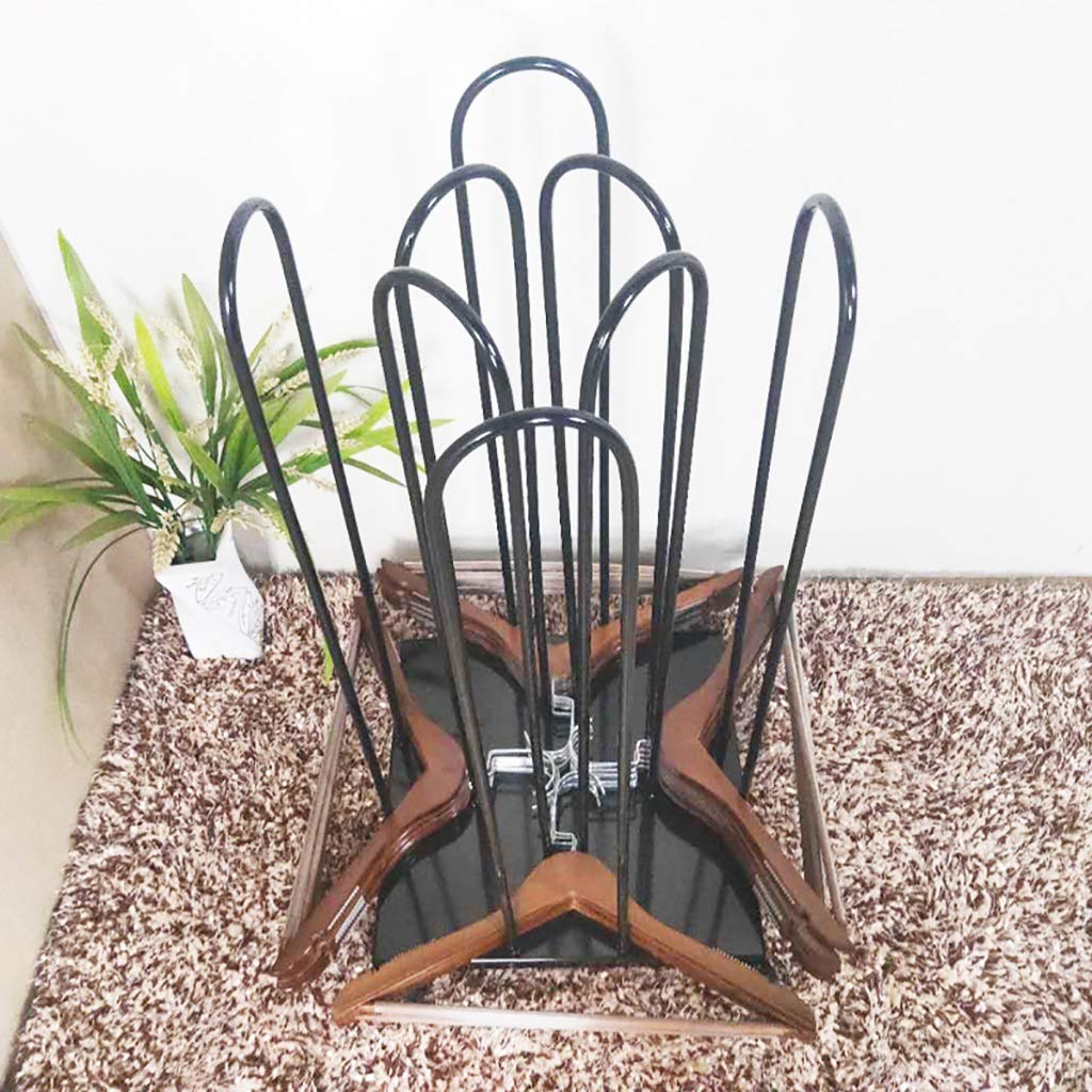Floor Hanger Storage Cart with 4 Wheels - Heavy Duty Iron Frame Hanger Stacker Organizer Holds 150 Clothes Hangers - Space Saving Closet Organization for Home, Laundry Room & Retail Stores
