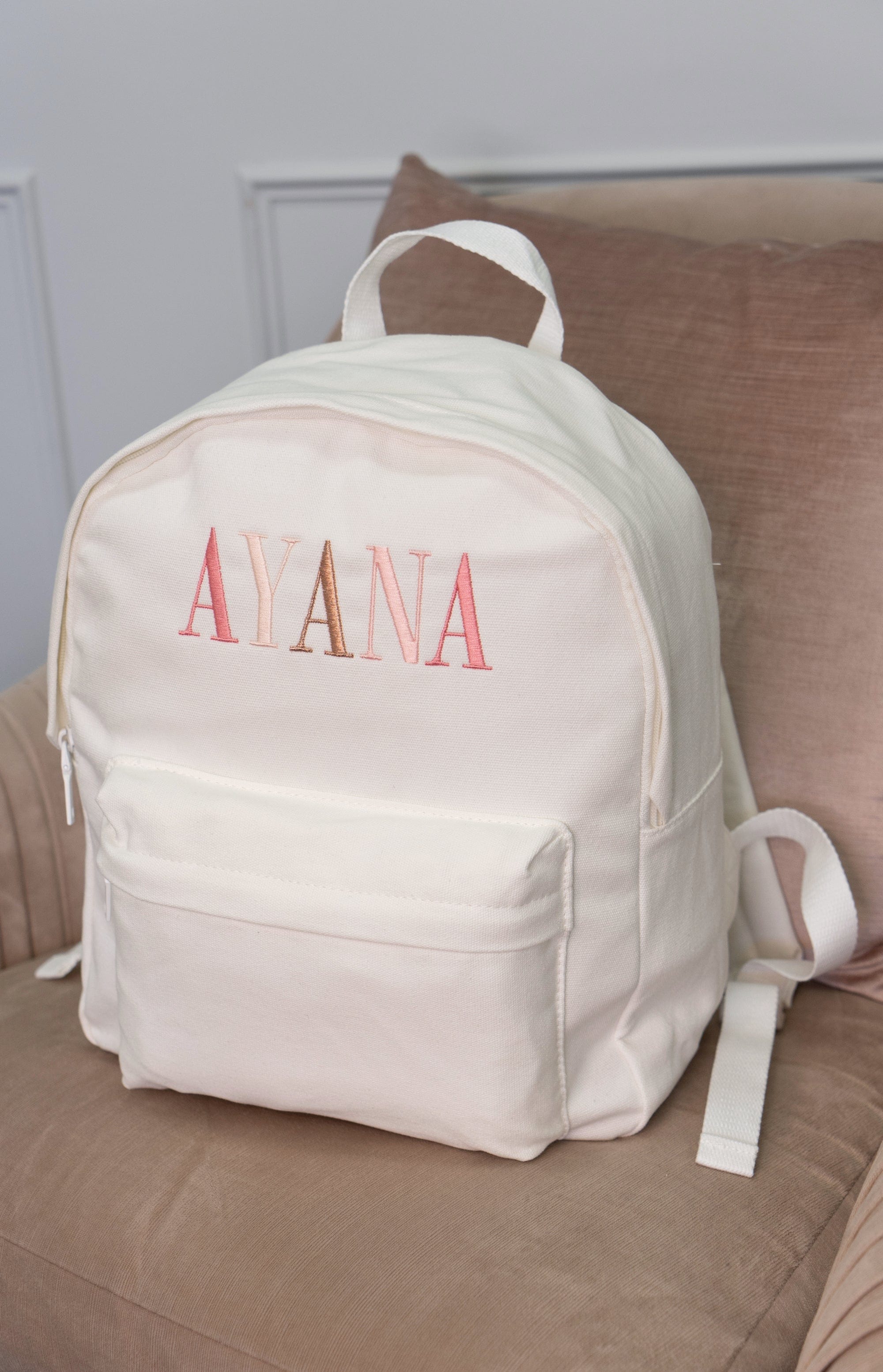 Personalized Kids Backpack for School - Custom Name Bambino Backpack for Boys & Girls - Durable Lightweight Bookbag for Travel, Daycare & Outdoor Adventures
