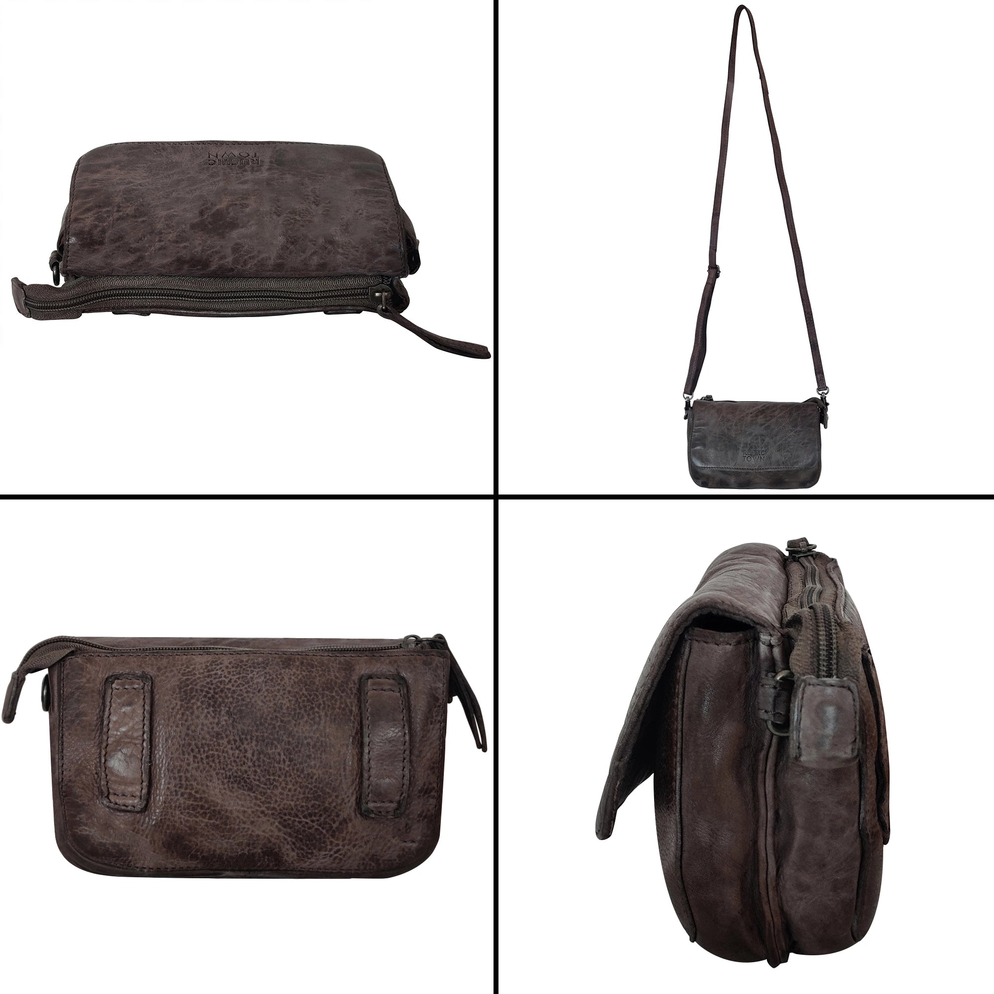 Genuine Leather Waist Bag for Women - Travel Wallet Purse with RFID Protection, Stone Brown - Perfect for Travel, Hiking, and Everyday Use