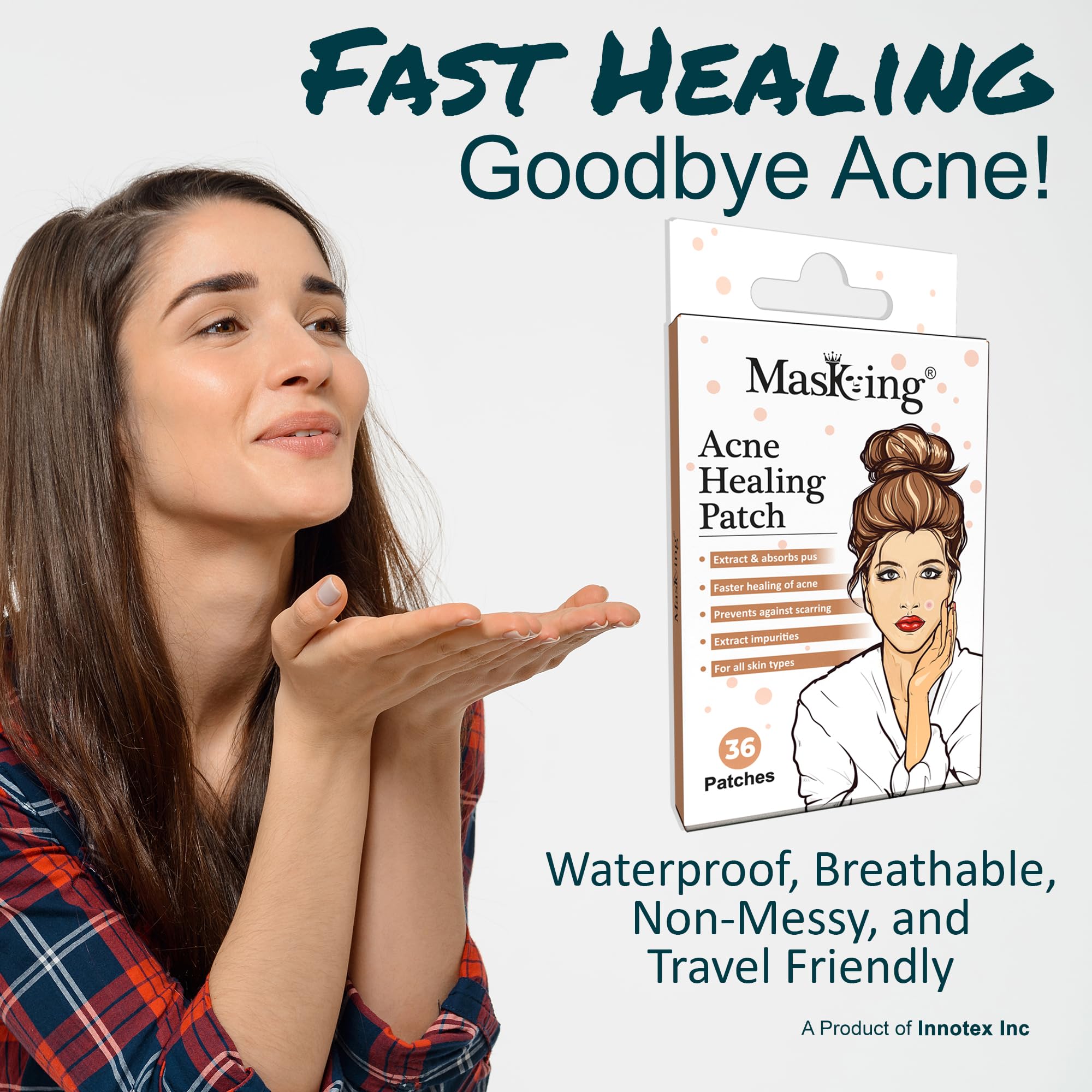 Hydrocolloid Acne Pimple Patches for Face - 72 Invisible Spot Treatment Dots (Pack of 2) | Clear Blemish Cover for Overnight Healing & Makeup Application