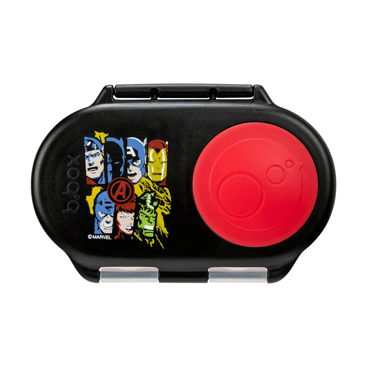 b.box Snack Box with Marvel Avengers Design - Leak-Proof Kids Lunch Box for School, Travel & Outdoor Activities | BPA-Free & Easy to Clean
