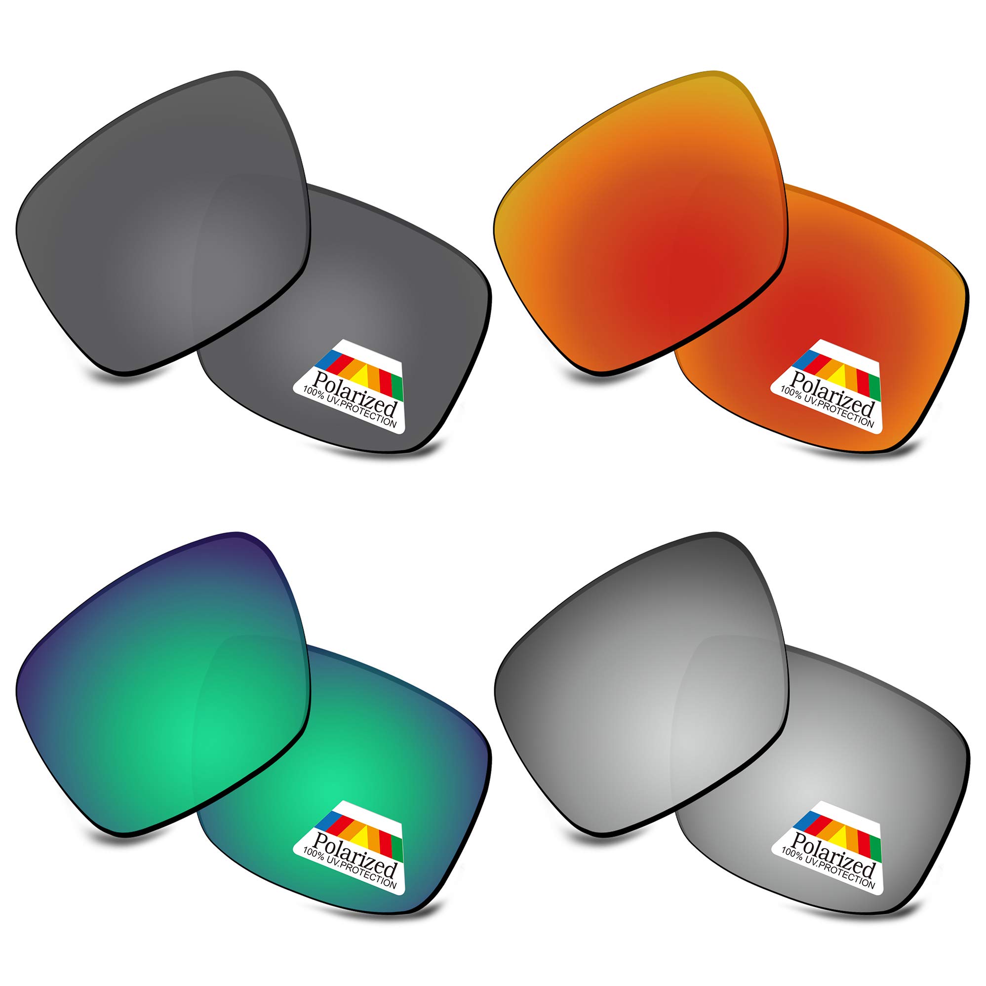 Bwake Polarized Replacement Lenses for Oakley Triggerman Sunglasses - UV Protection, Anti-Glare for Outdoor Sports & Driving