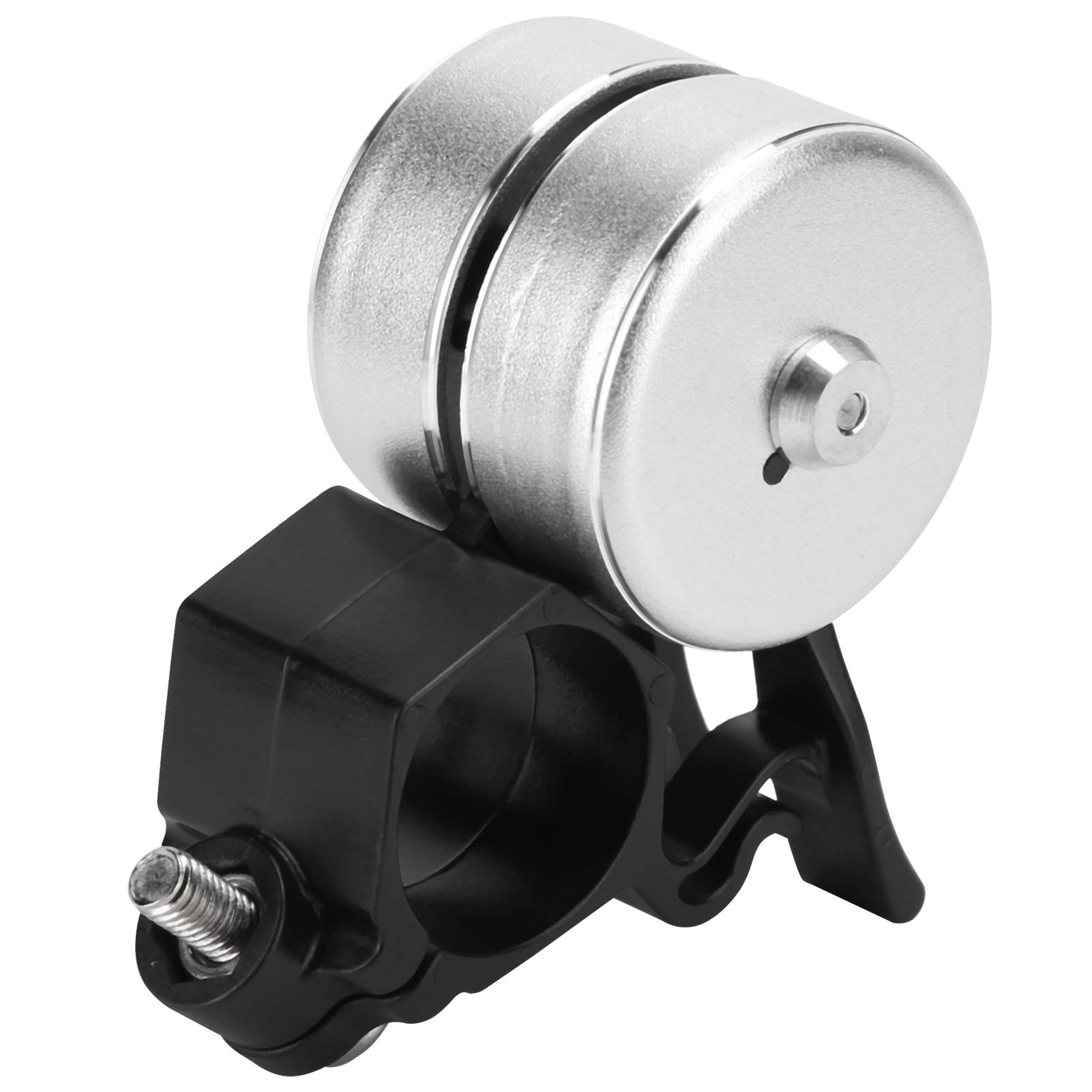 Premium Aluminum Alloy Bike Alarm & Bell - Loud Bicycle Security Alarm with Convenient Ring Function - Anti-Theft Protection for Mountain Bikes, Road Bikes & Commuter Bicycles (Silver) - Perfect for Urban Cycling, Trail Riding & Daily Commutes