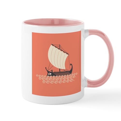 White/Pink Inside - Ancient Ship Mug