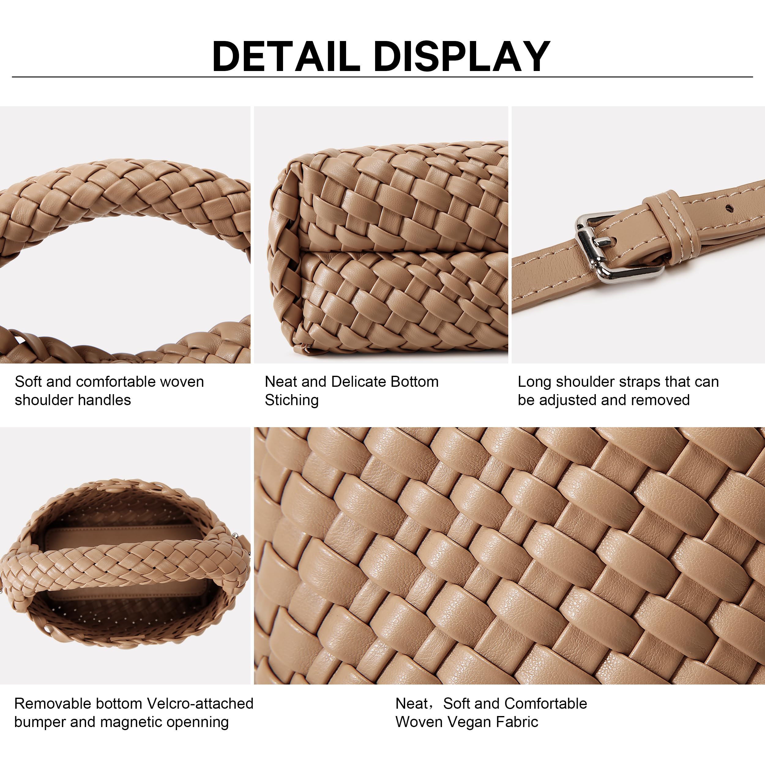 Stylish Mini Woven Crossbody Bag for Women - Handmade Bohemian Hobo Purse | Perfect for Summer Travel, Beach Outings & Casual Everyday Use