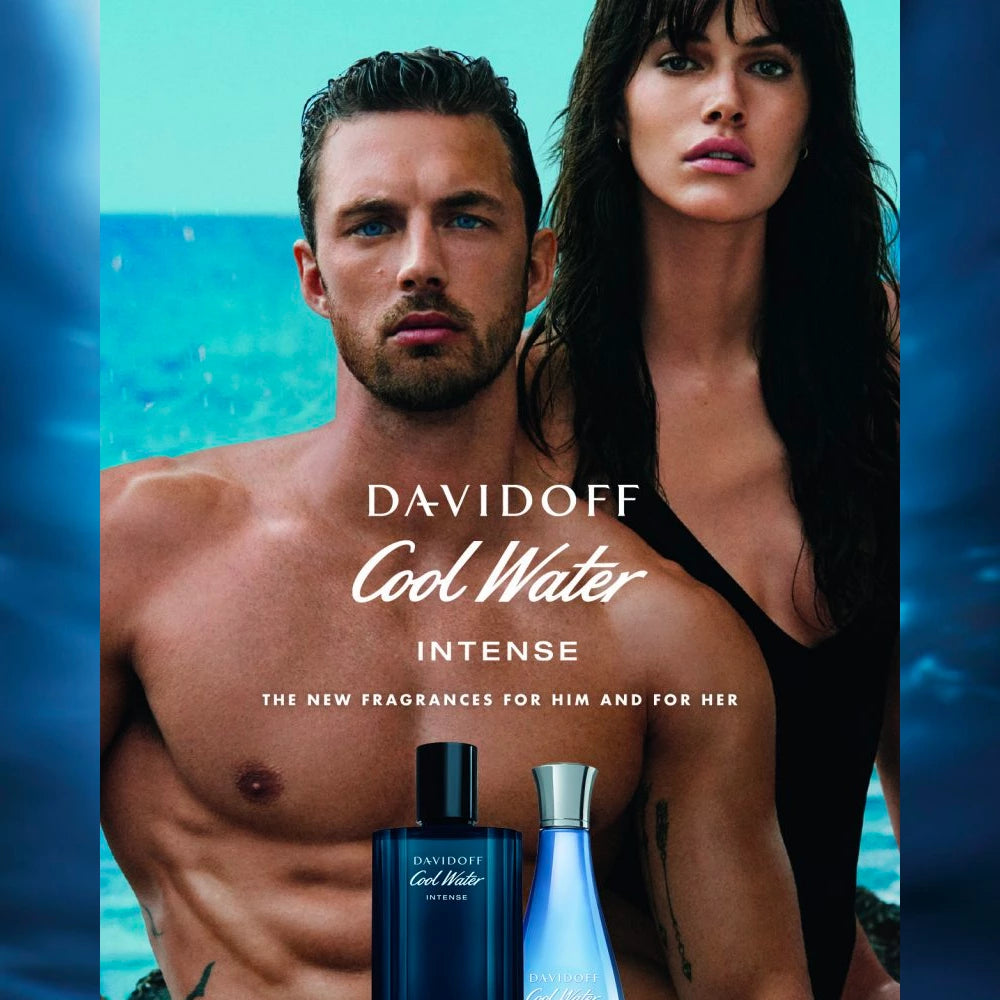Cool Water Intense 4.2 oz Eau de Parfum for Men - Fresh Aquatic Cologne for Day & Night Wear, Work & Special Occasions