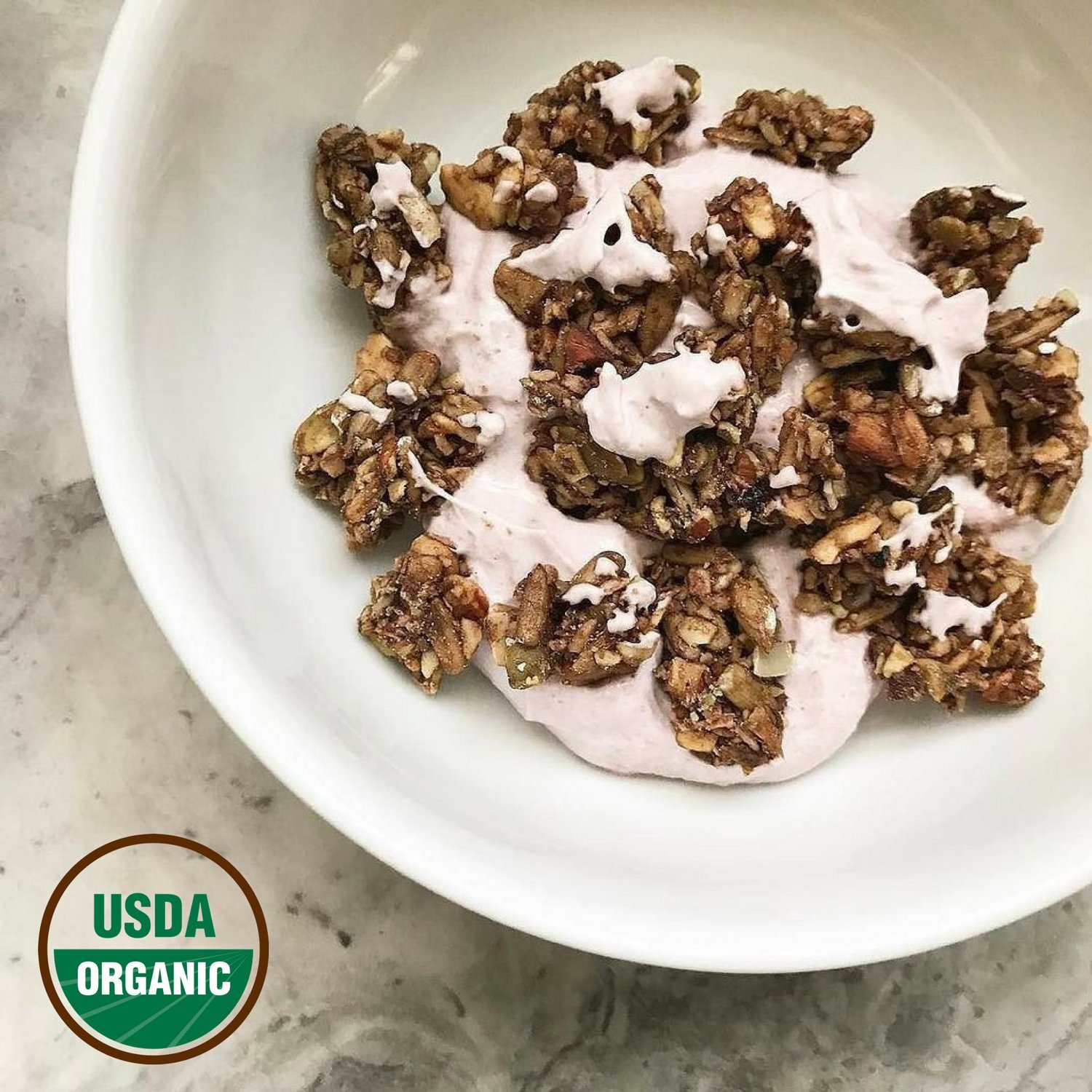 Organic Vegan Paleo Granola Bites - Grain Free, Sprouted Nuts & Seeds - Perfect for Healthy Snacking & Breakfast (Berrylicious, 8oz)