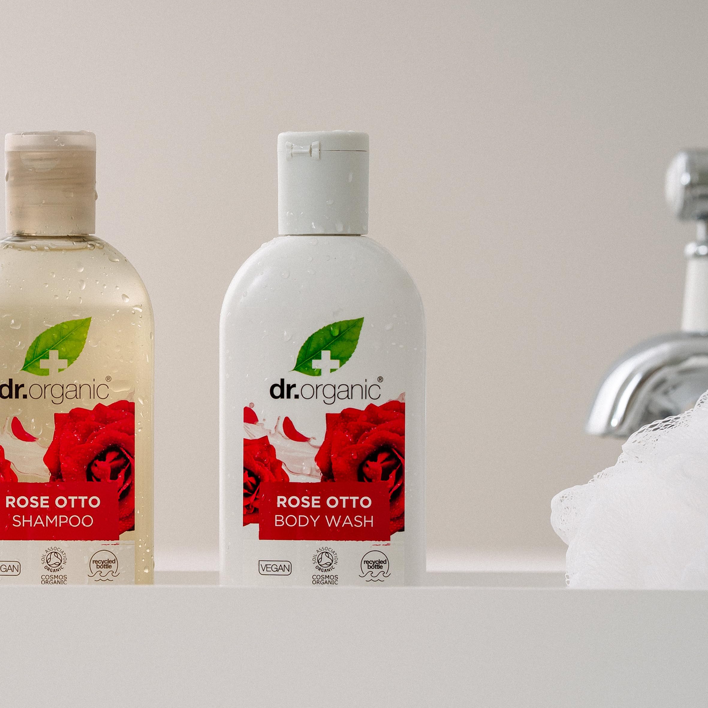 Dr Organic Rose Body Wash 250ml - Natural & Hydrating Shower Gel for Dry & Sensitive Skin - Perfect for Daily Use, Spa Days & Gift Giving