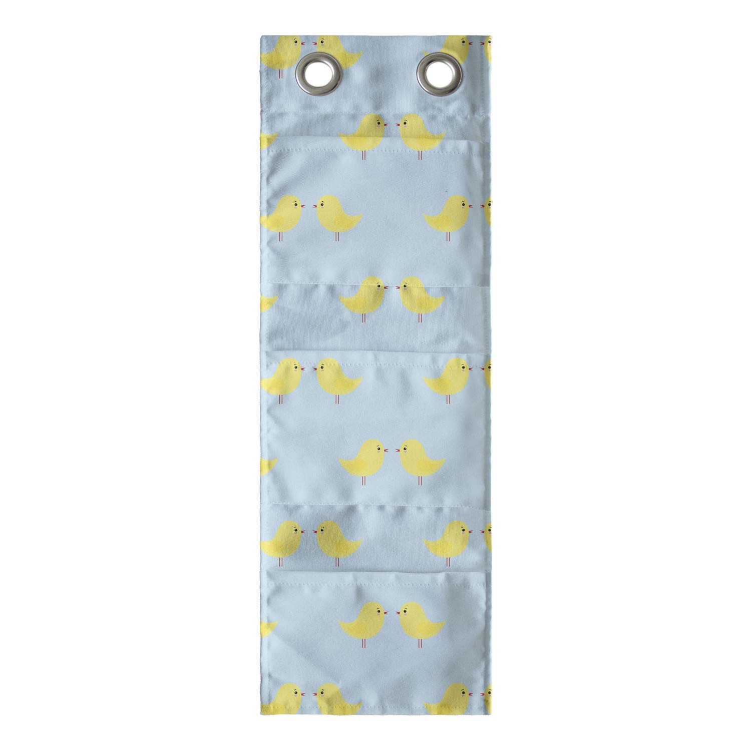 Ambesonne Yellow Bird Hanging Organizer - Cartoon Chick Pattern - 9