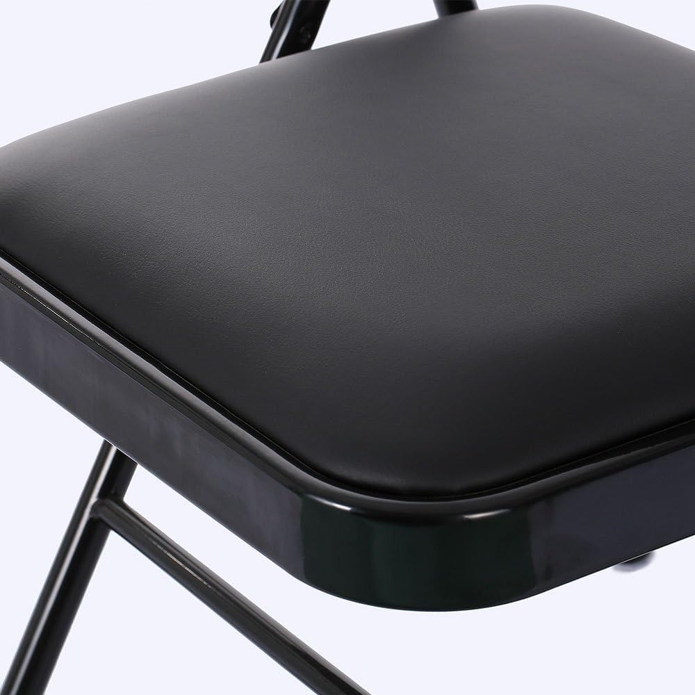 Simpli-Magic 6-Pack Padded Folding Chairs with Cushion & Back Support - Comfortable Portable Chairs for Home, Office, Indoor & Outdoor Events - Perfect for Parties, Weddings, Picnics & Camping