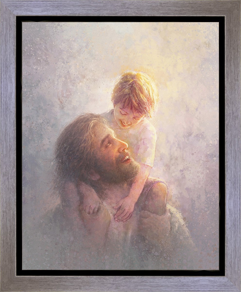 Light Upon His Shoulders Gallery Wrap Canvas Art - Premium Wall Decor for Living Room, Bedroom & Office - Inspirational Christian Home Decor Gift