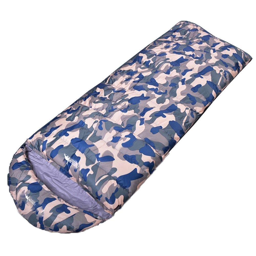 Topway Duck Down Sleeping Bag - Water Resistant, Portable, Lightweight for Camping, Hiking & Travel - Envelope Rectangular Design with Camo Pattern - Perfect for Outdoor Adventures & Backpacking Trips
