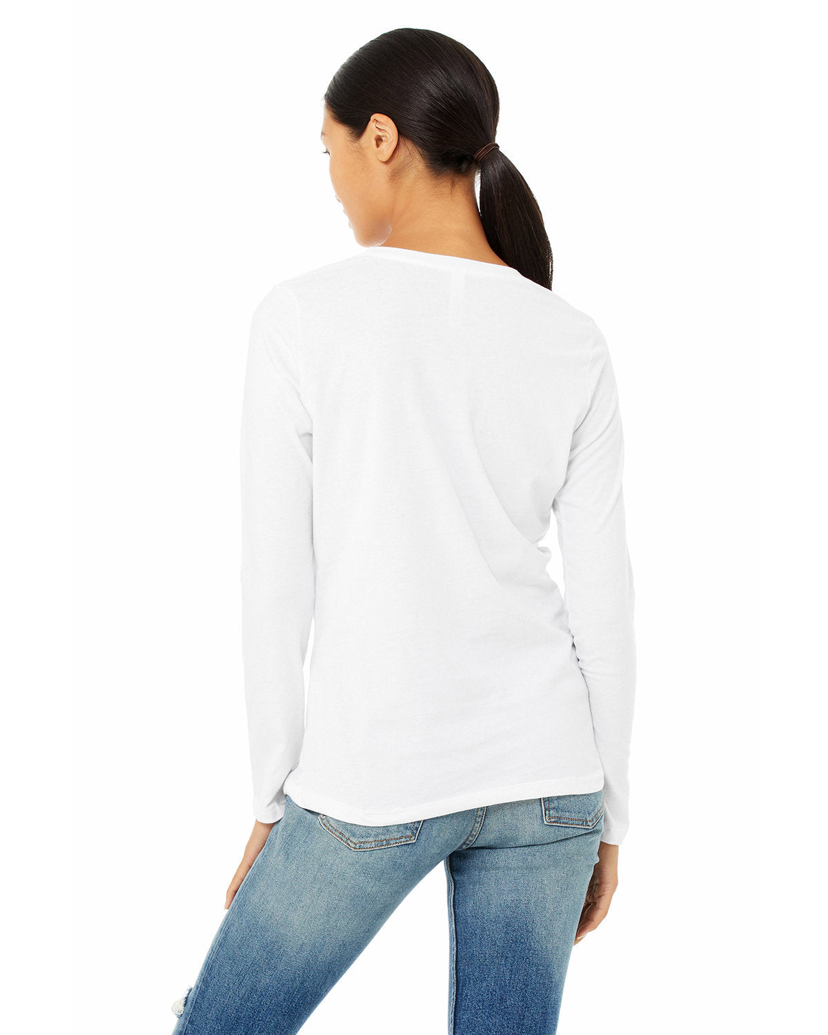 Bella + Canvas B6500 Women's Long Sleeve Jersey T-Shirt - Soft Cotton Tee for Casual Wear, Layering & Everyday Comfort