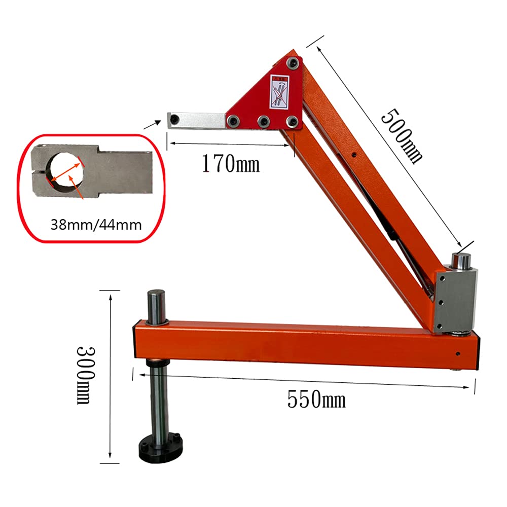 Parallel Robotic Arm Pneumatic Tapping Machine - Cantilever Electric Tapping Machine Bracket - Vertical Universal Simple Frame (44mm) for Metalworking, DIY Projects, and Industrial Automation