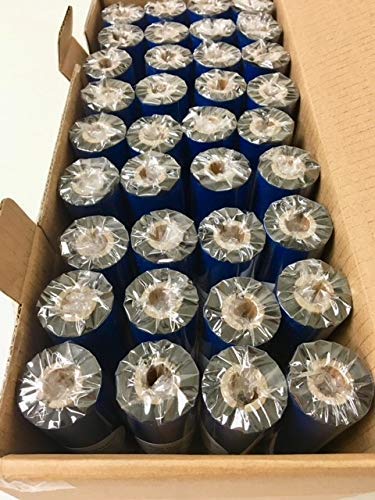 Bulk Black Thermal Transfer Printer Ribbon Rolls – Standard Resin-Enhanced Wax (4.33