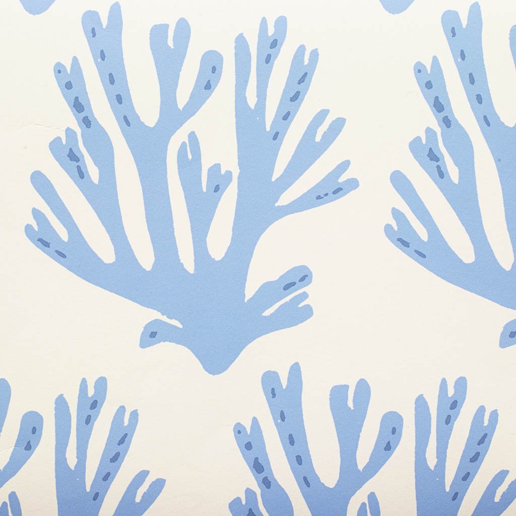 Blue Coral Wallpaper - Self-Adhesive Peel & Stick Wallpaper for Bedroom, Bathroom, Living Room Decor - Tropical Ocean Theme Home Improvement