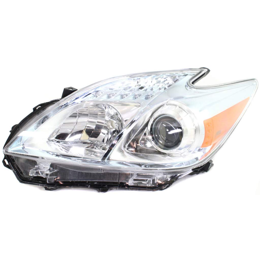 Toyota Prius 2010-2011 Driver Side Headlight Assembly - DOT Certified Replacement Part for Improved Night Visibility & Safety
