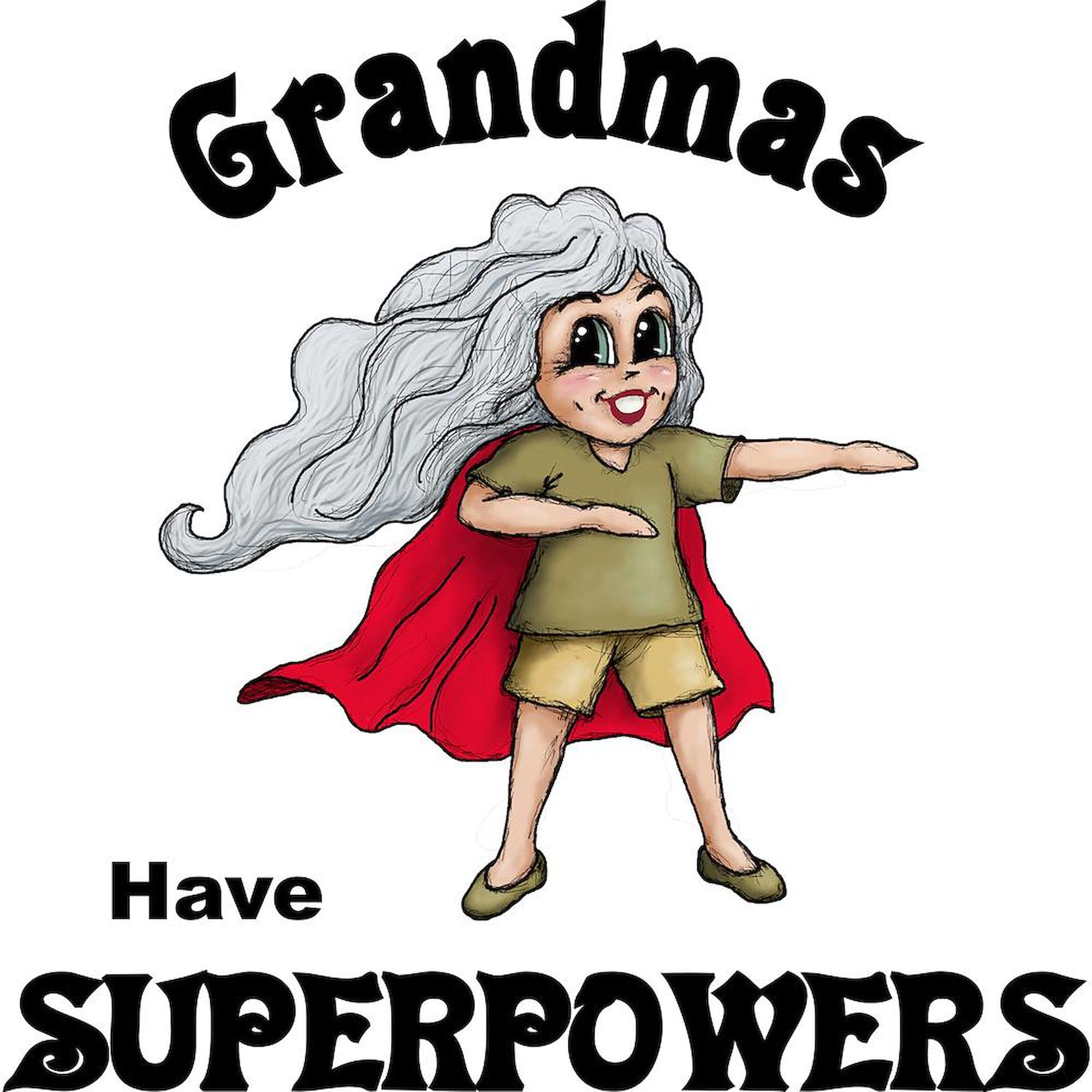 Grandma Superpowers 11 oz (325 ml) Ceramic Coffee Mug - Funny Gift for Grandmothers, Mothers Day, Birthday - Perfect for Tea, Hot Chocolate & Office Use