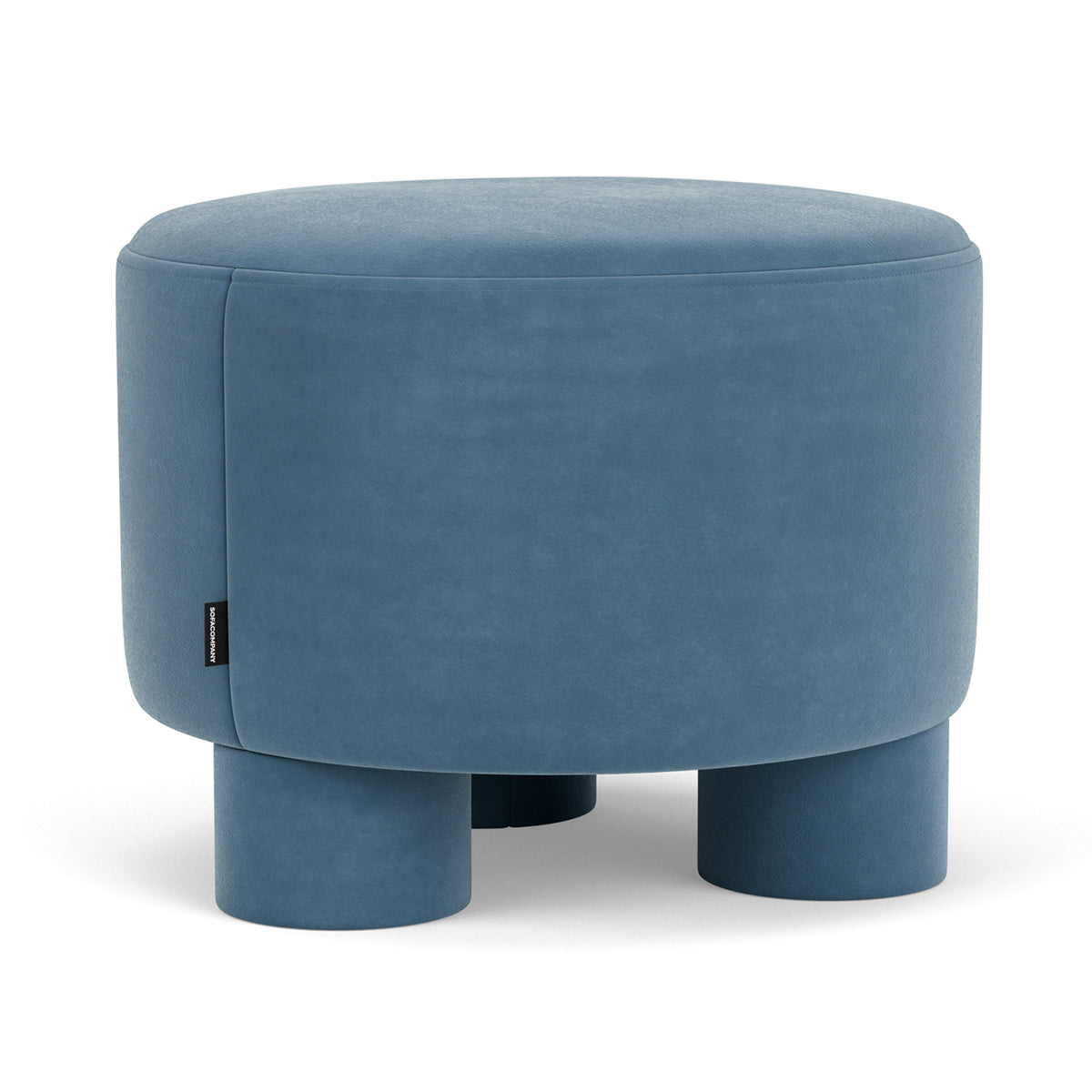 Faith Velvet Ottoman Stool - Plush Velvet Upholstered Footrest & Storage Bench for Living Room, Bedroom, or Nursery - Elegant Home Decor with Hidden Storage Compartment