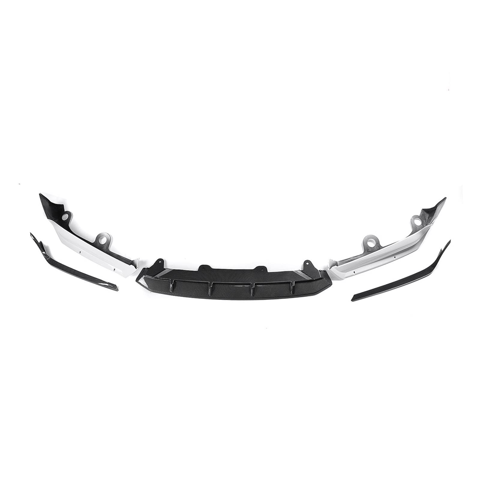 ReadJade 3X Front Bumper Lip Spoiler Splitter for 2018-2020 Honda Accord 10th Gen | ACR Style Body Kit | White Carbon Fiber Exterior Trim | Enhances Aerodynamics & Sporty Look | Perfect for Car Enthusiasts & Street Racing