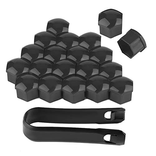 20pcs 19mm Car Wheel Nut Covers - Auto Hub Screw Protection Caps for Rims (Gray) | Durable Exterior Protection for Alloy Wheels | Perfect for Off-Roading, Car Shows & Winter Driving