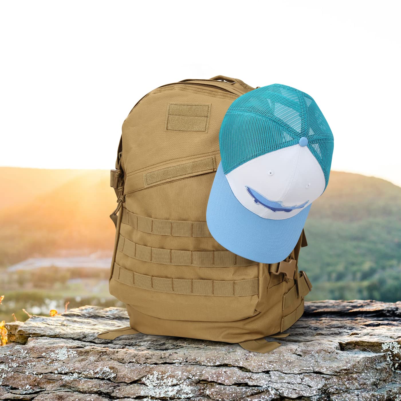 HDE Trucker Hat for Men - Performance Outdoor Snapback Cap for Hiking, Camping & Fishing - Adjustable Mesh Back for Breathability & Comfort