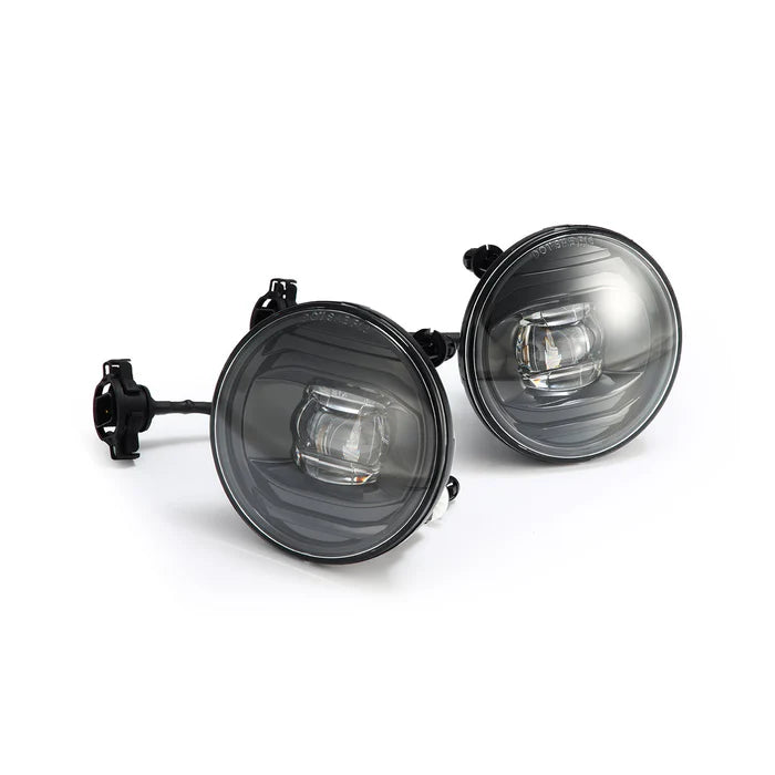 07-13 Chevrolet Avalanche & 07-14 Suburban/Tahoe Round Fog Light Replacement - Dual Color LED Projector Fog Lights for Enhanced Visibility in Rain/Snow/Night Driving