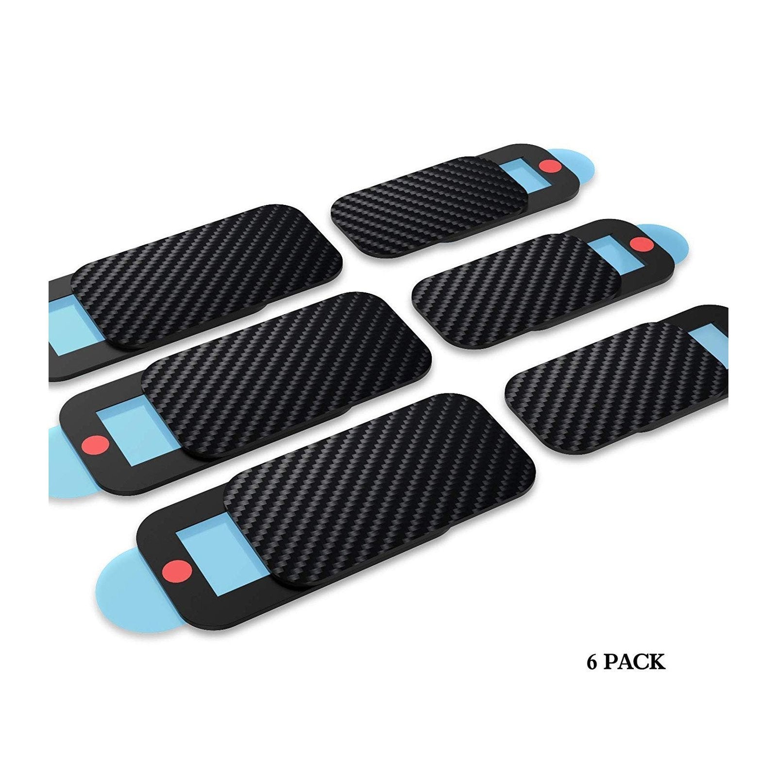 6-Pack Black Webcam Slider Camera Cover - Privacy Protection for Laptops, PCs & Video Calls (Perfect for Remote Work, Online Meetings & Streaming)