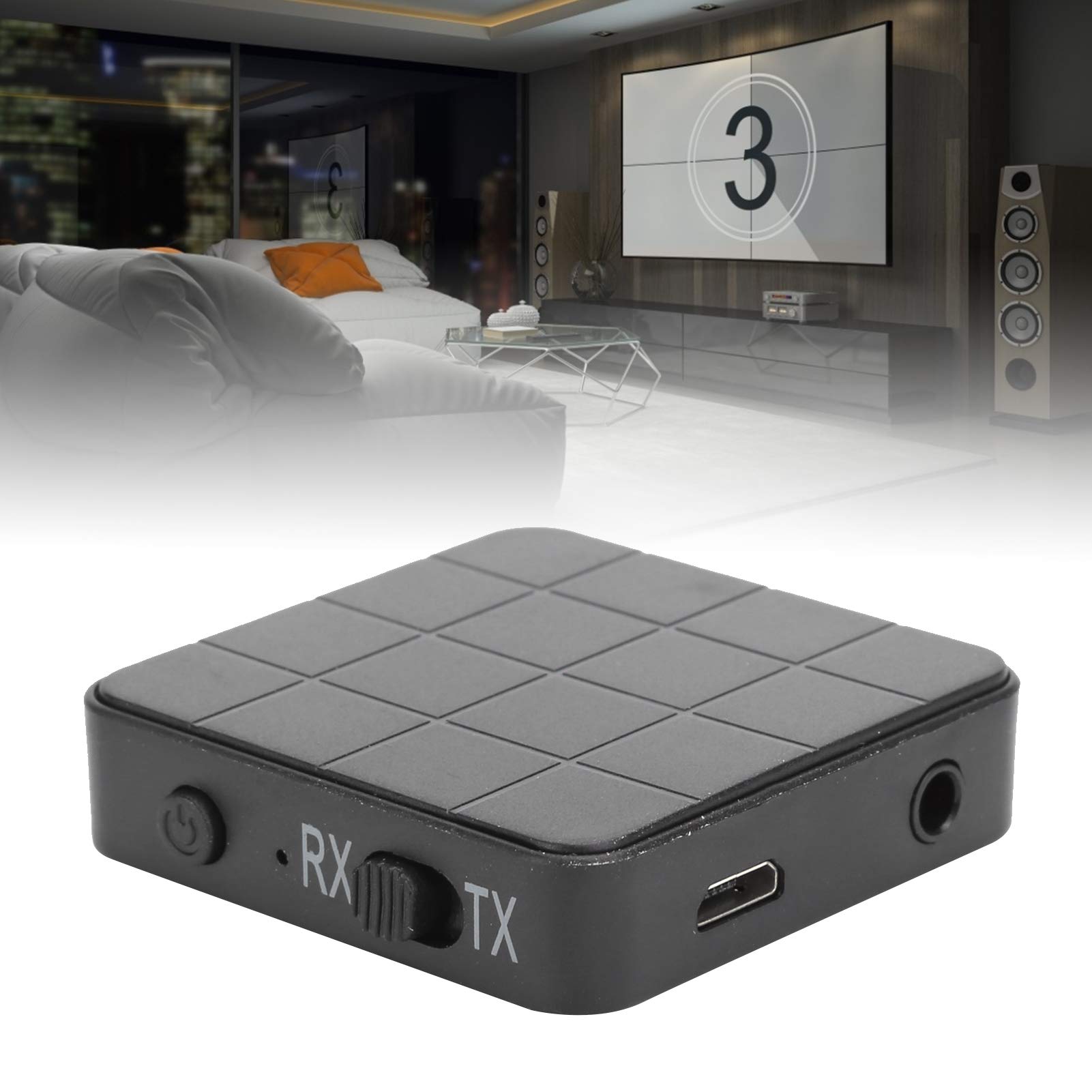 KN321 Bluetooth 5.0 Audio Transmitter & Receiver 2-in-1 Adapter for TV, PC, Laptop - Wireless Bluetooth Audio Converter for Headphones, Speakers, Smartphones, MP3/CD Players | Perfect for Home Theater, Gaming & Music Streaming