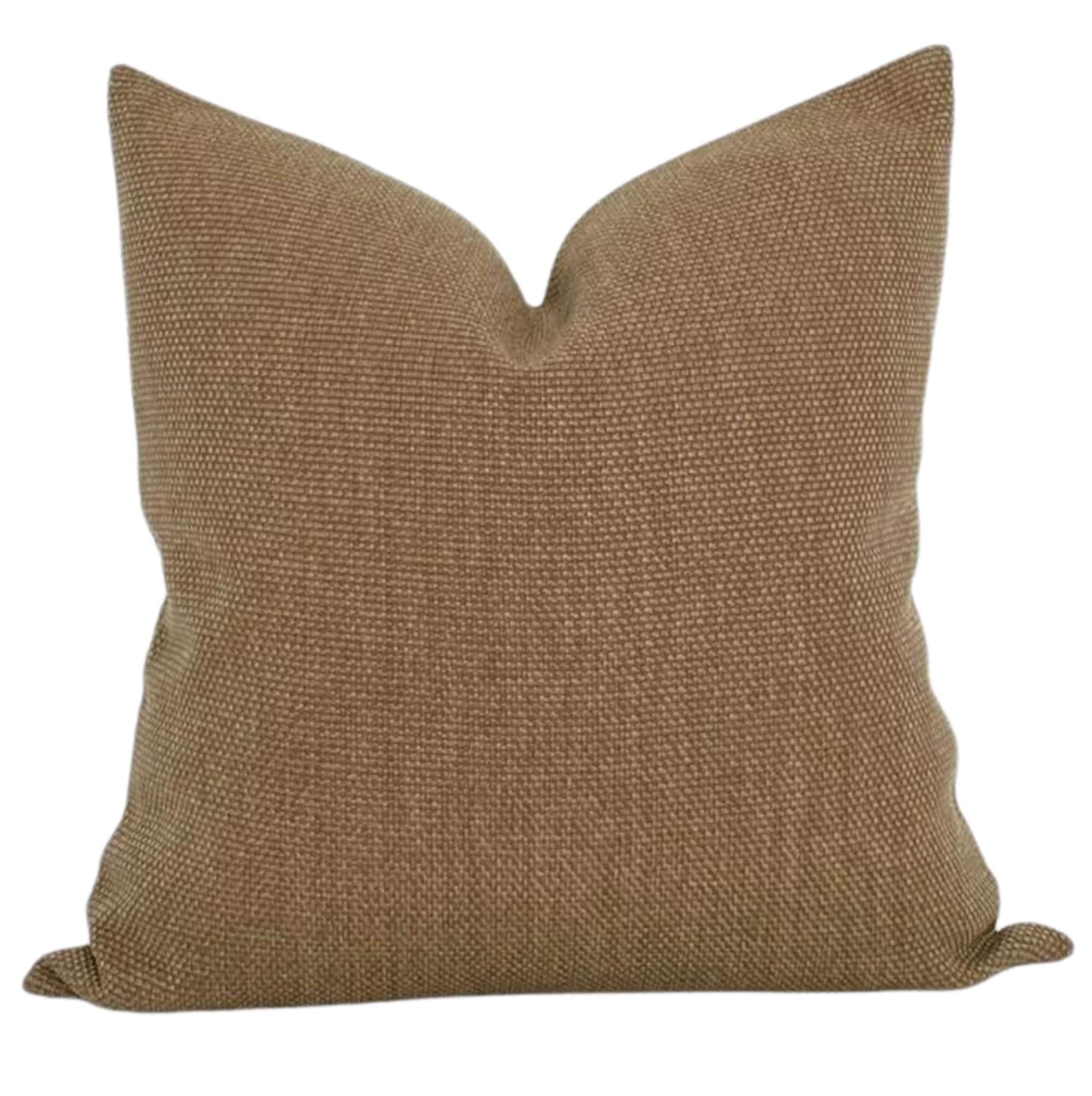 Premium Brown Cognac Leather Outdoor Furniture Cushions - Waterproof & UV Resistant for Patio, Garden, and Poolside Use