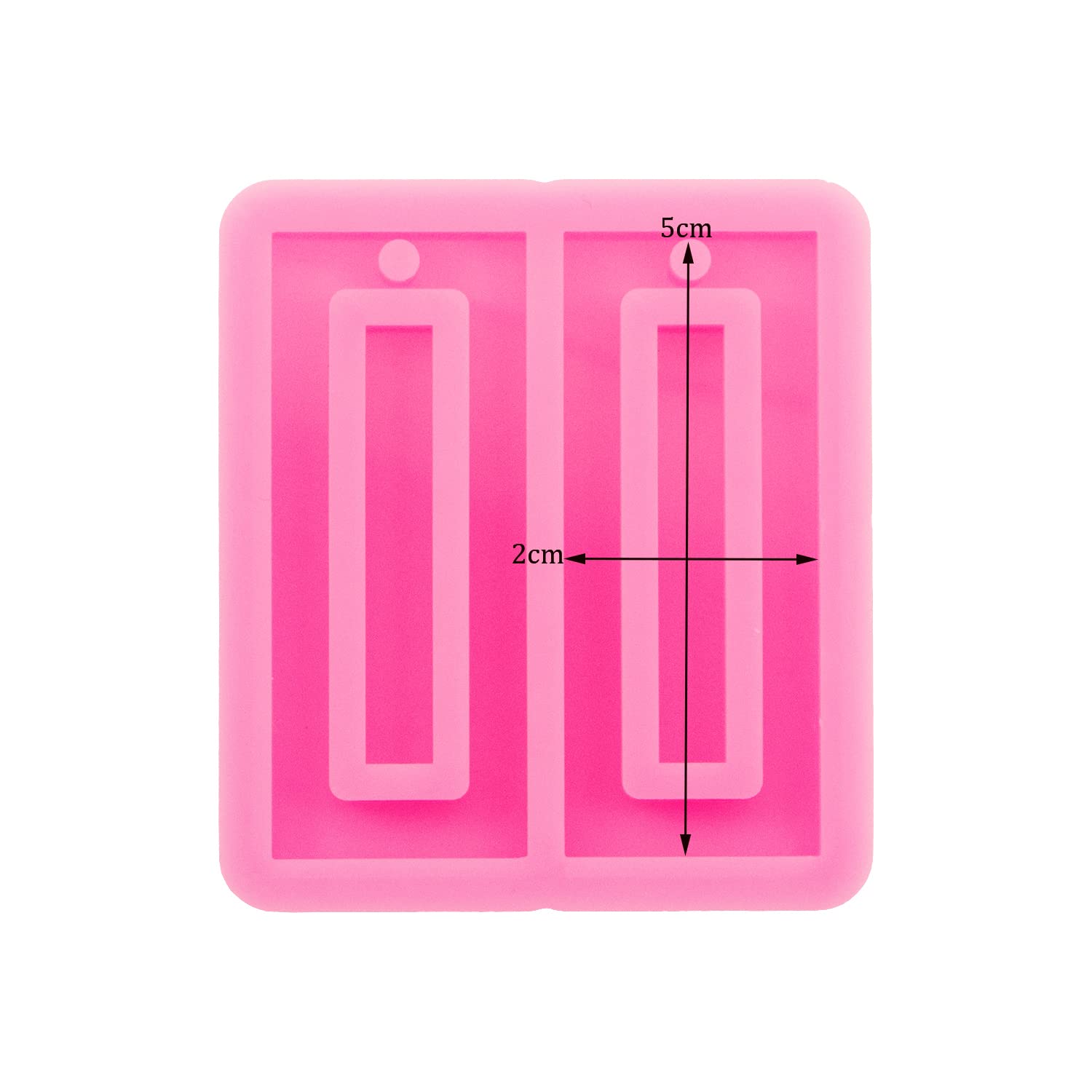 Premium Silicone Molds for DIY Crafts - Rectangle Earring & Keychain Molds for Epoxy Resin, Fondant, Chocolate, Candy Making - Perfect for Jewelry Making, Cake Decorating and Gift Crafting