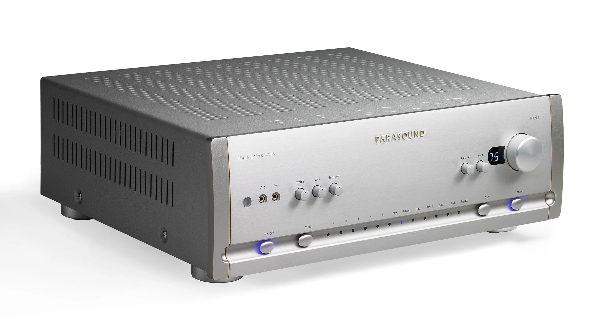 Parasound HALO HINT6 Integrated Amplifier - High-End Home Theater & Stereo Audio Power Amp for Music & Movie Lovers