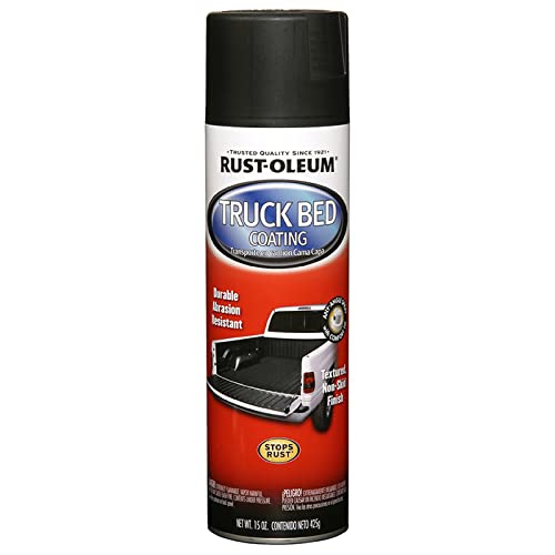 Rust-Oleum 248914 6-Pack Black Automotive Truck Bed Coating Spray - 15 oz Each | Durable Protective Finish for Pickup Trucks, Trailers & Off-Road Vehicles | UV & Weather Resistant