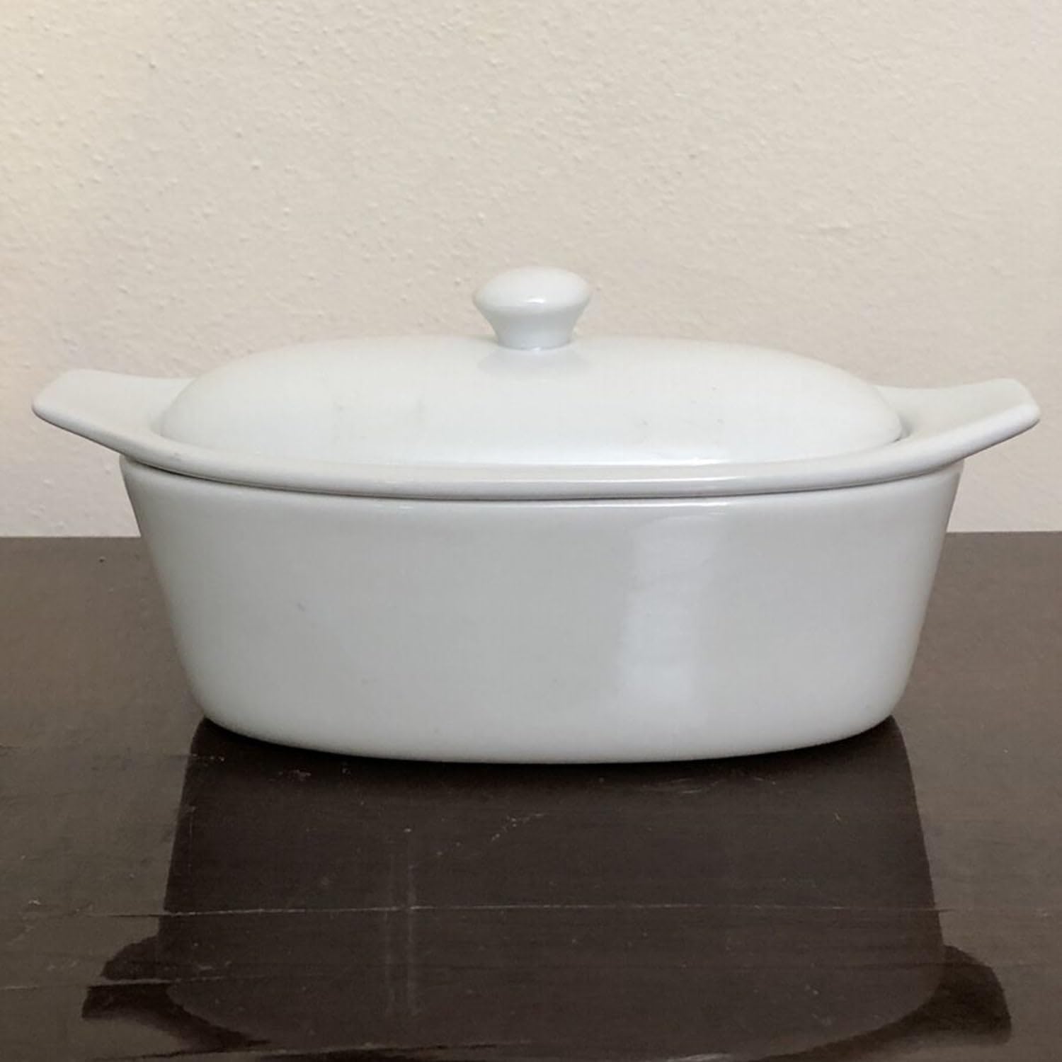Premium White Ceramic Butter Warmer Boat - Perfect for Melting Butter, Sauces & Serving at Dinner Parties, Restaurants & Home Kitchens