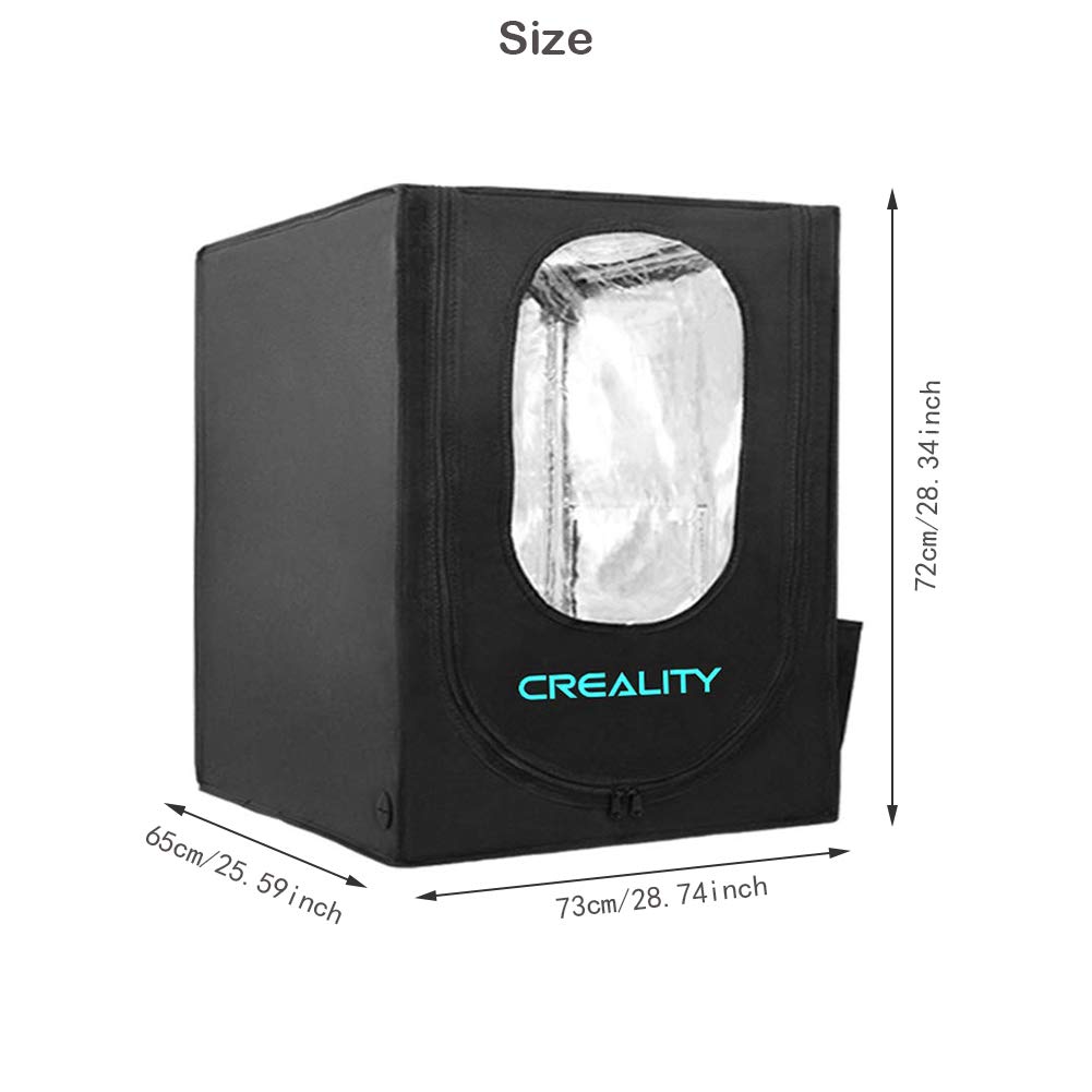 Fireproof & Dustproof 3D Printer Enclosure Tent - Constant Temperature Heating Box for Creality Ender 3 V2/Ender 5/CR-10 Series - Soundproof & Warm Enclosure for Home/Office 3D Printing Workspace