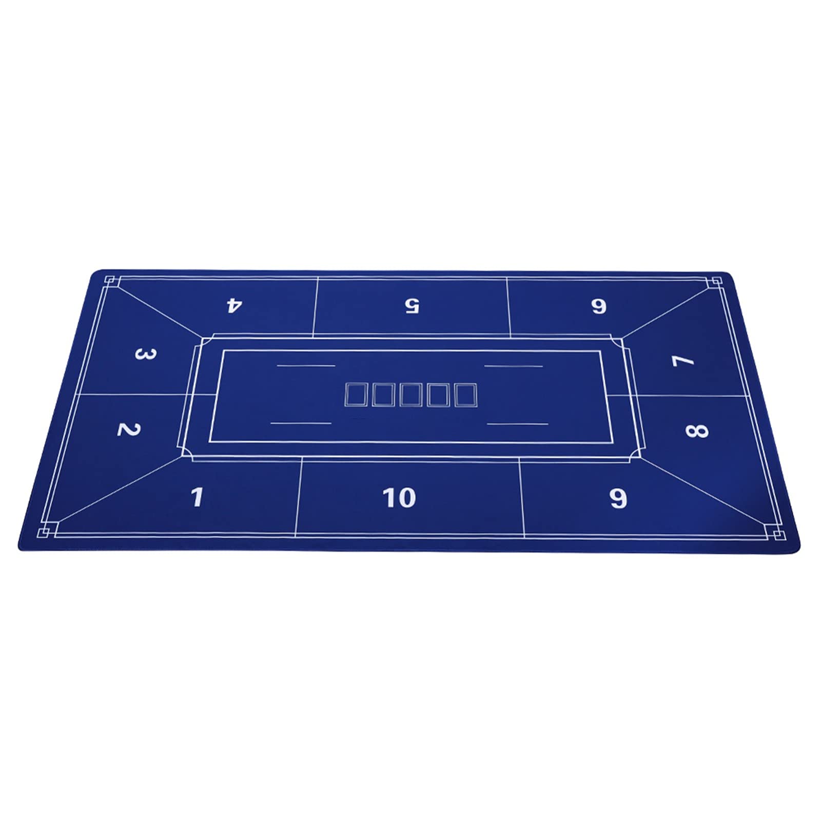 Professional Poker Table Cover - Portable Rubber Poker Mat for Blackjack, Casino Games & Card Playing - Non-Slip Round Poker Table Top (Color: Black) - Perfect for Home Game Nights, Poker Parties & Casino-Themed Events