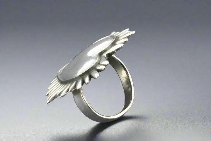 Sterling Silver Adjustable Full Heart Ring - Perfect for Valentine's Day Gifts, Anniversary Presents & Romantic Occasions